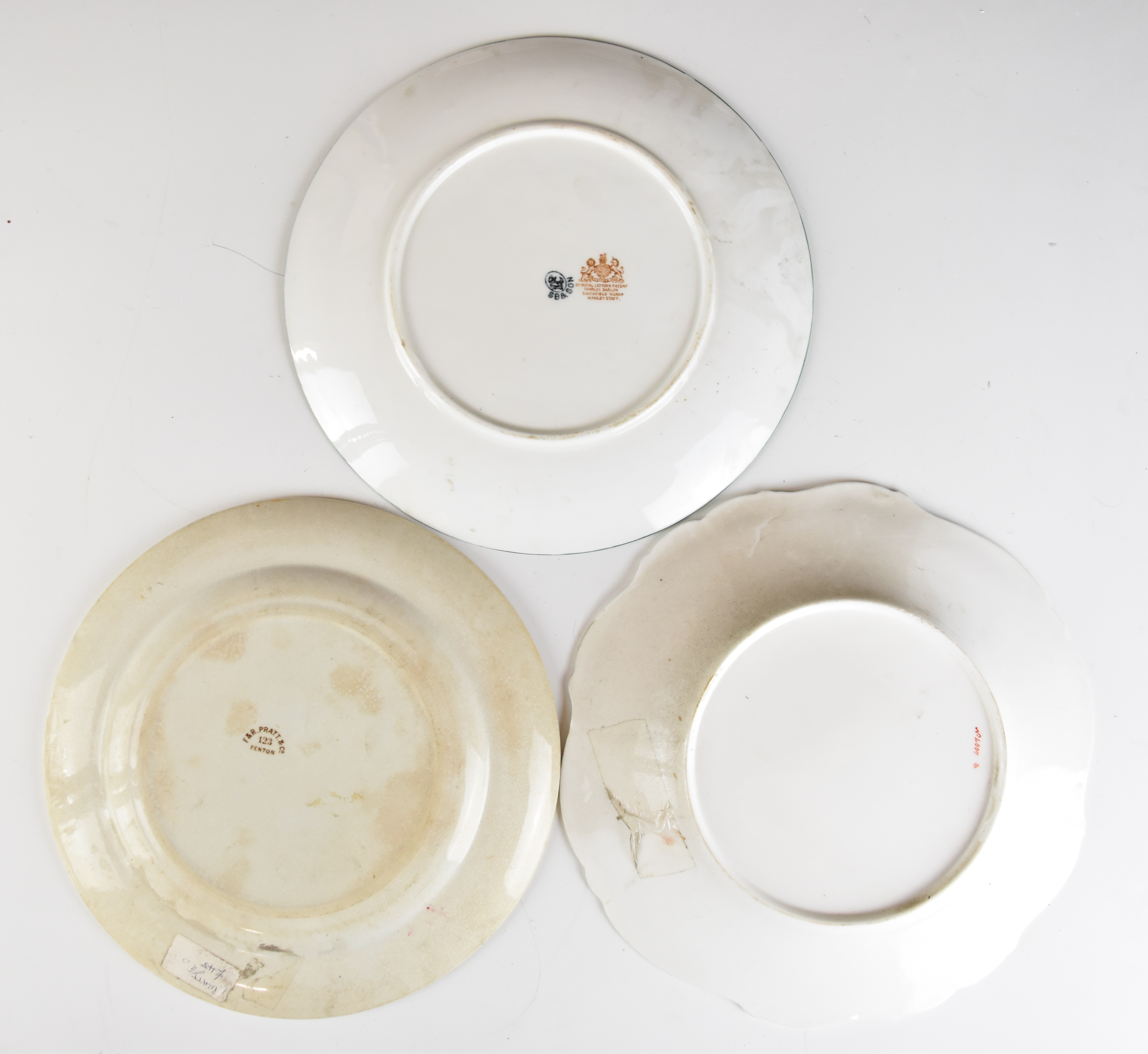 Cabinet plates including Chamberlains Worcester, Royal Worcester, Spode, several Prattware and - Image 7 of 8