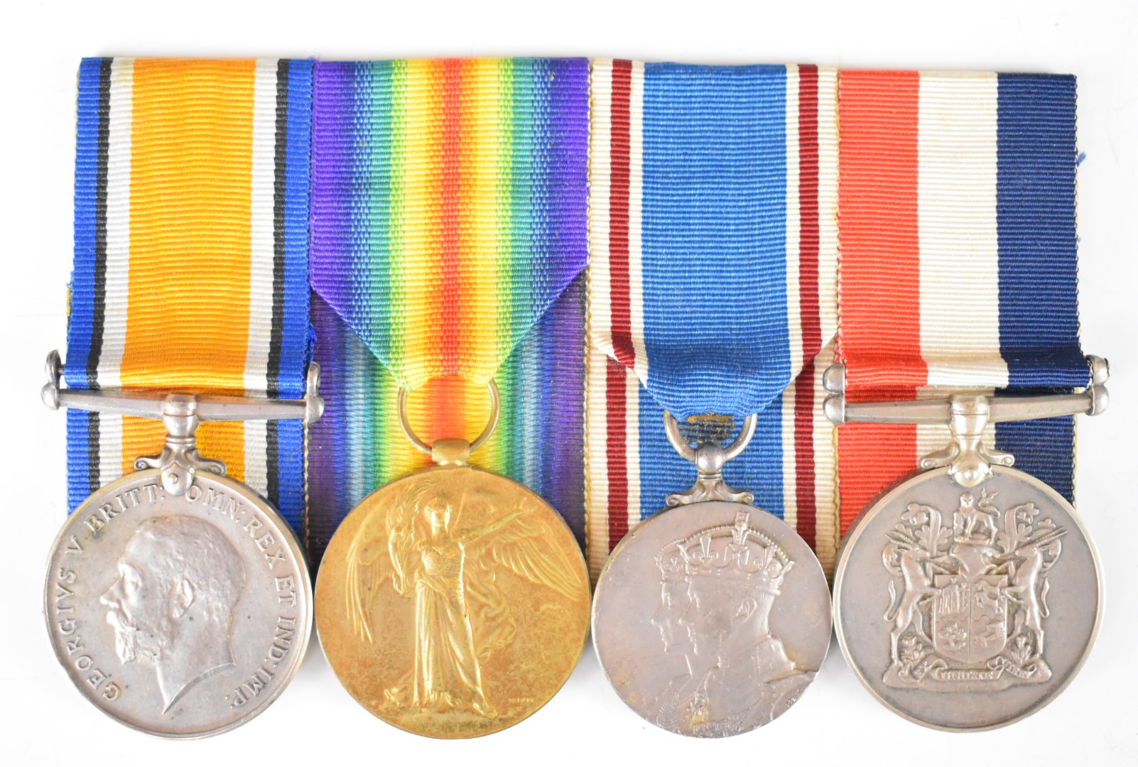 South Africa WW1 medal pair comprising War Medal and Victory Medal named to Cpl J Morgan, 4th