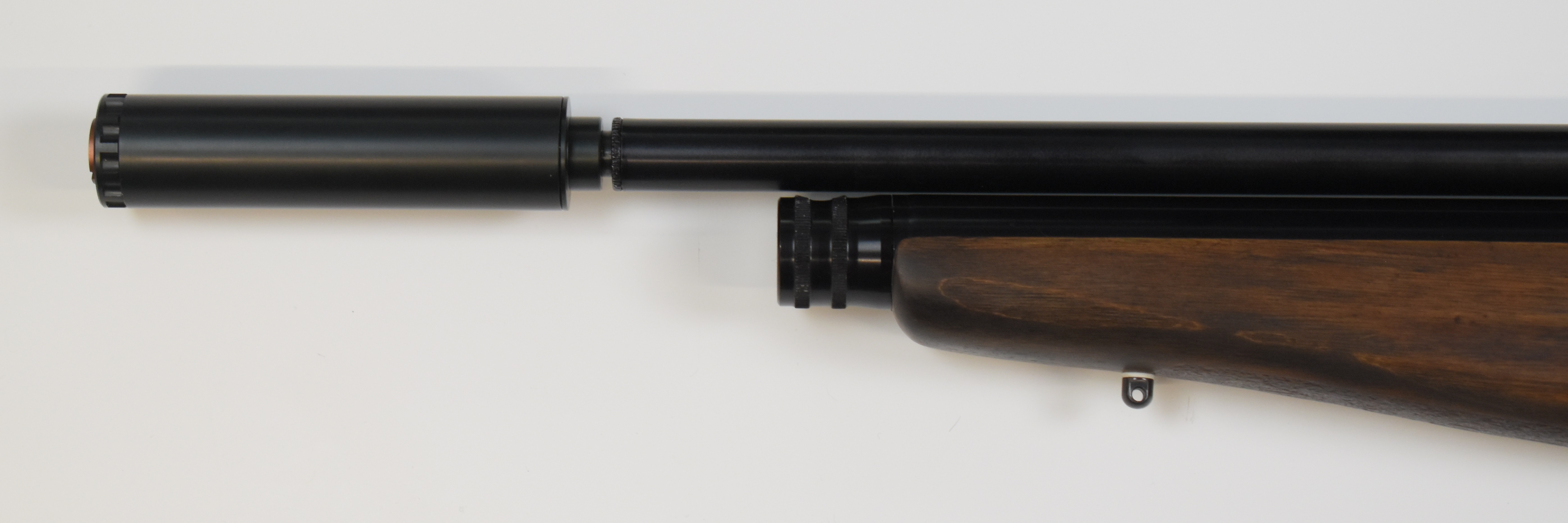 Webley Raider 12 .22 PCP air rifle with aluminium carbine cylinder, textured semi-pistol grip and - Image 9 of 11