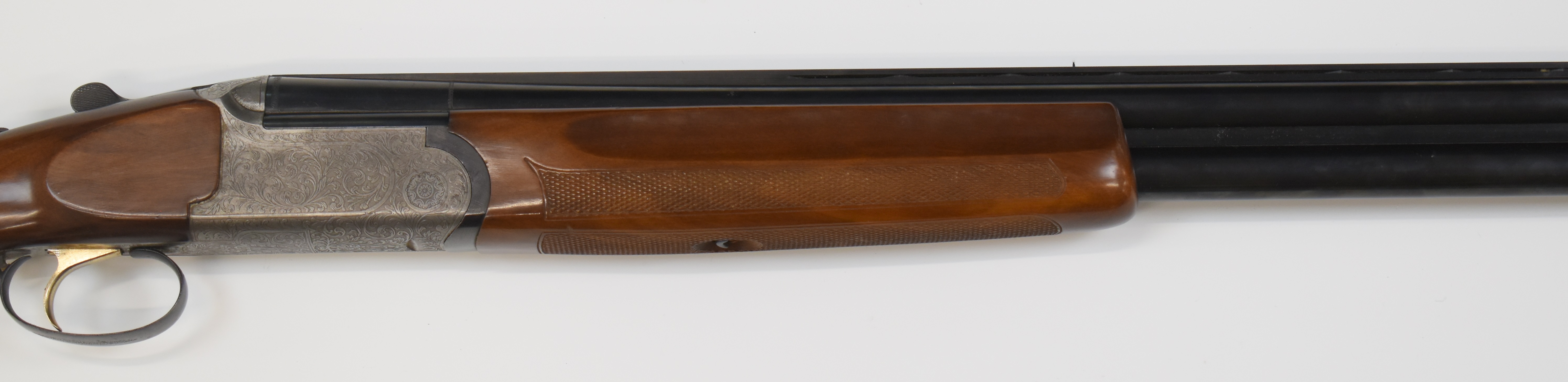 Sabatti 12 bore over under ejector shotgun with engraved lock, underside, top plate, trigger guard - Image 4 of 10