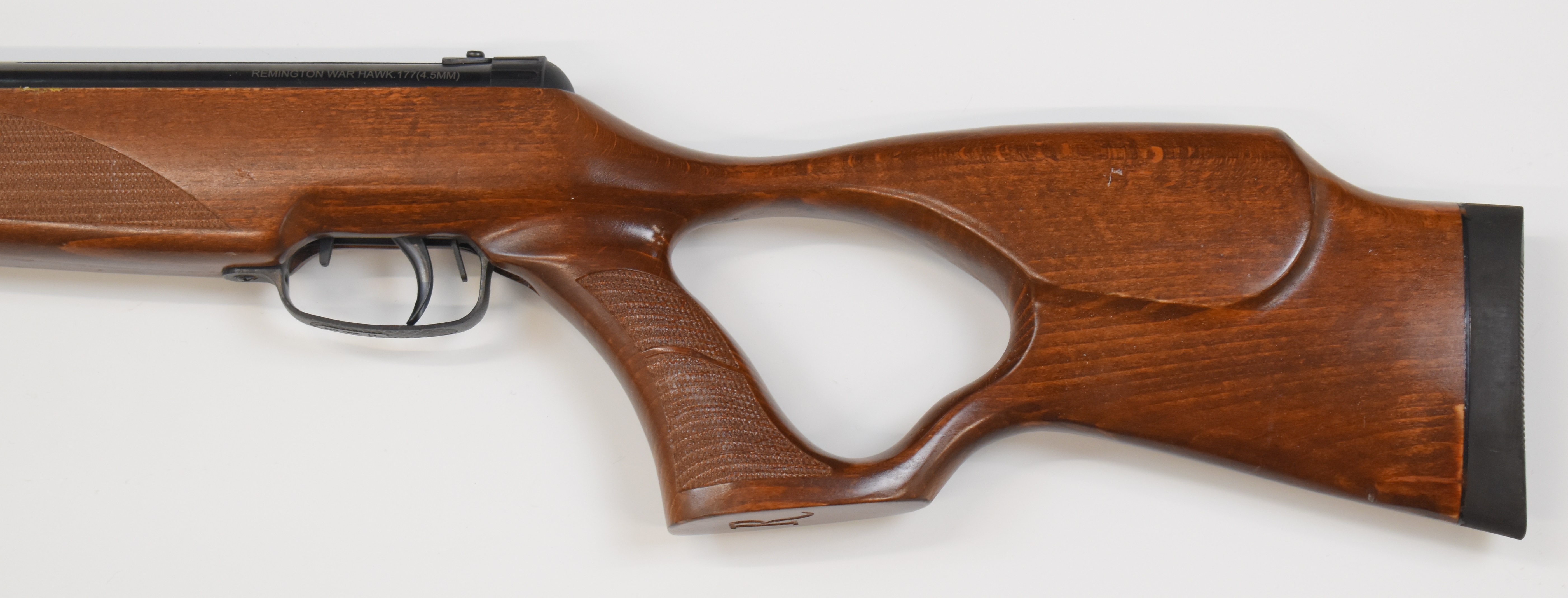 Remington Warhawk .177 under-lever air rifle with textured semi-pistol grip, raised cheek piece - Image 8 of 11