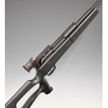Marksman Model 1790 .177 target air rifle with composite skeleton stock, and adjustable peep-hole