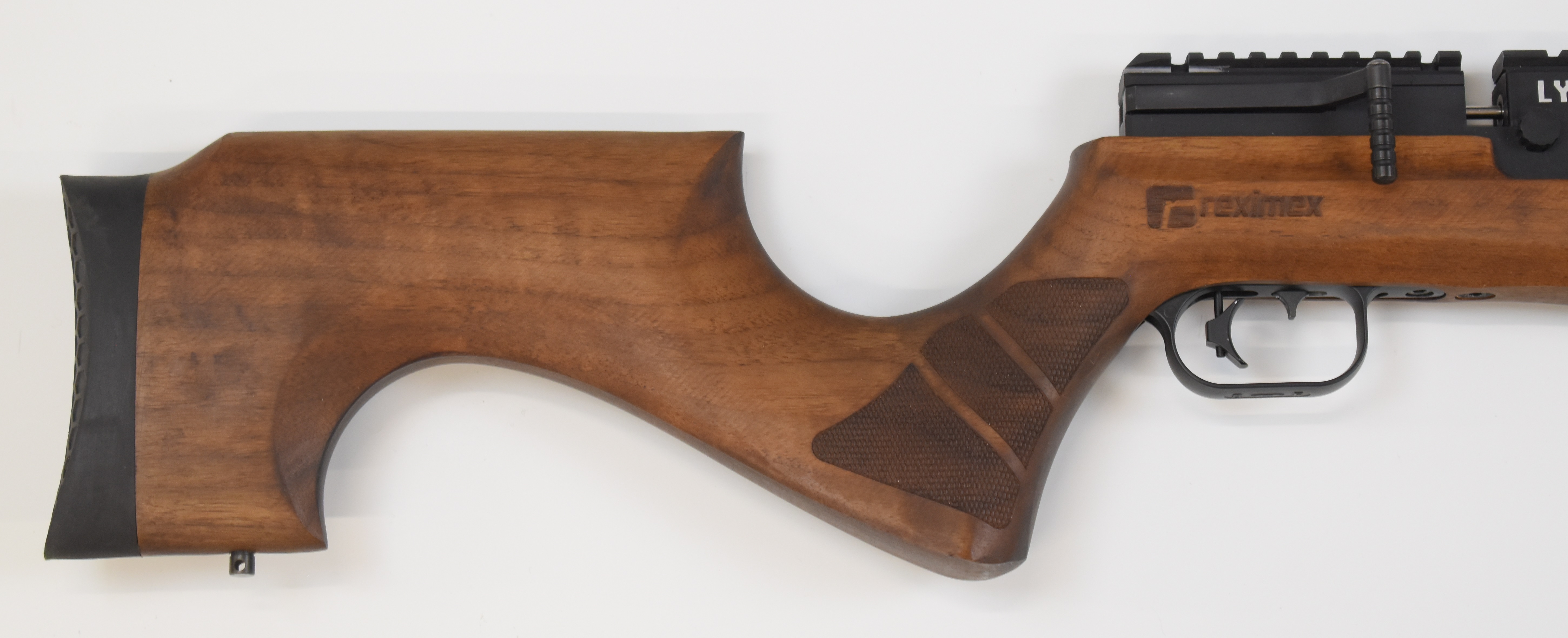 Reximex LYRA .22 PCP air rifle with chequered semi-pistol grip, adjustable trigger, 12-shot magazine - Image 3 of 12