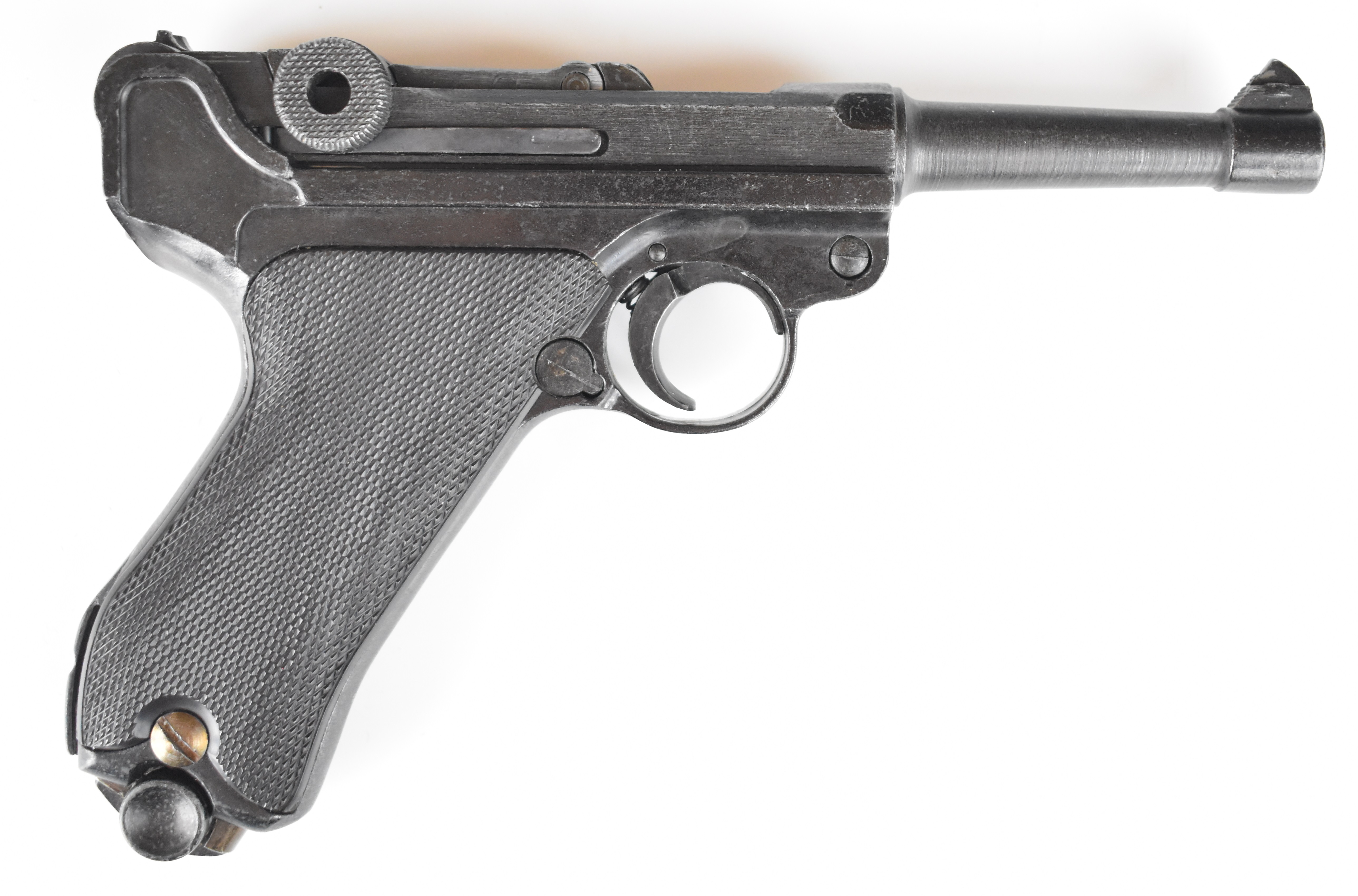 RMI P-08 Parabellum Selbstloade Militarish Luger pistol with chequered grips and dummy rounds, in - Image 14 of 24