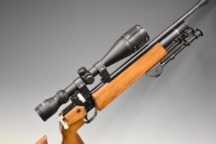 Air Arms S200 .22 PCP air rifle with 10-shot magazine, sound moderator, bi-pod, adjustable trigger