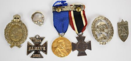 German WW1 medals comprising 1914/1918 Cross and Kaiser Wilhem Centenary Medal together with a