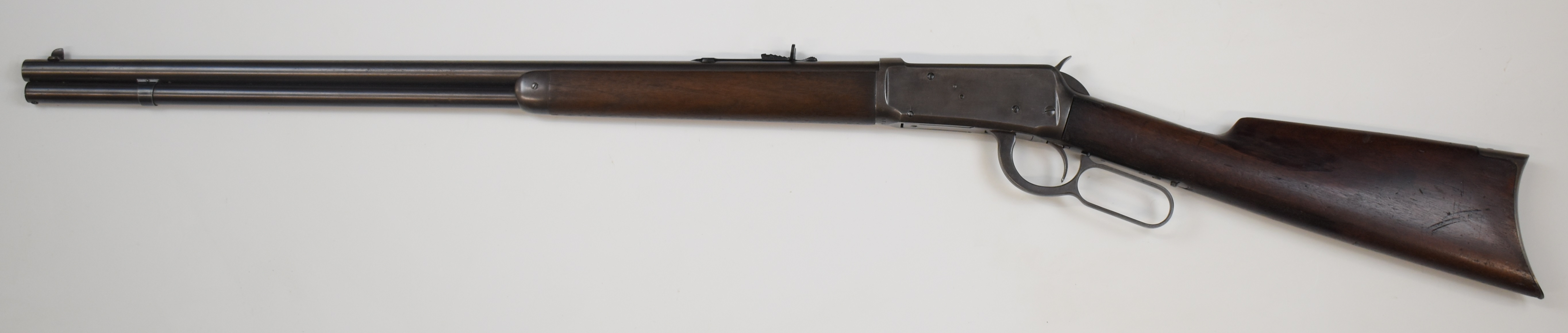 Winchester Model 1894 .32-40 underlever repeating rifle with adjustable sights, steel butt plate and - Image 6 of 20