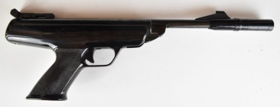BSA Scorpion .177 target air pistol with shaped and chequered composite grip and adjustable