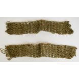 British WW2 SBS boot covers of knotted string / rope construction in order to suppress noise and