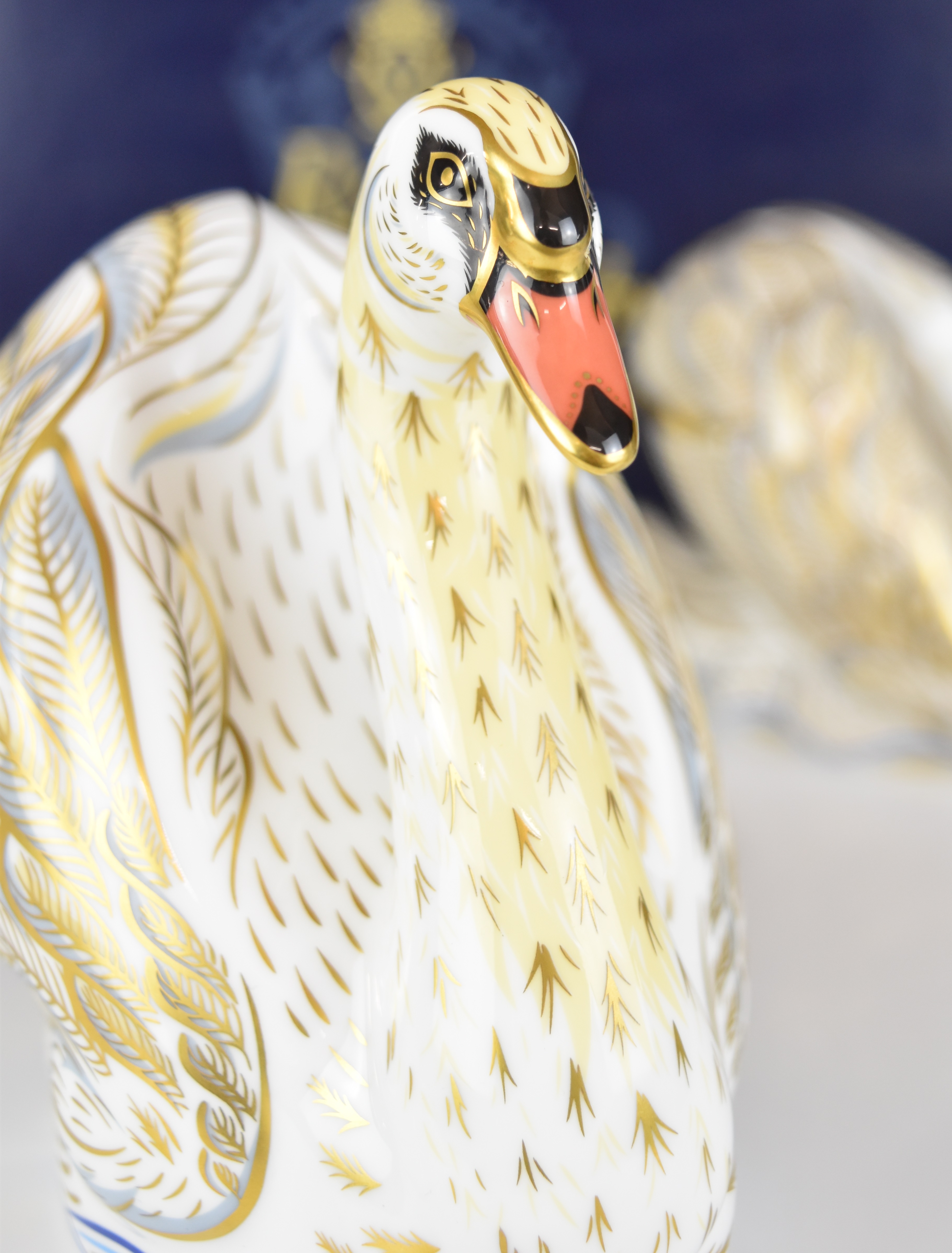 Royal Crown Derby limited edition 34/250 Royal Swans, Catherine and William, boxed with - Image 3 of 6