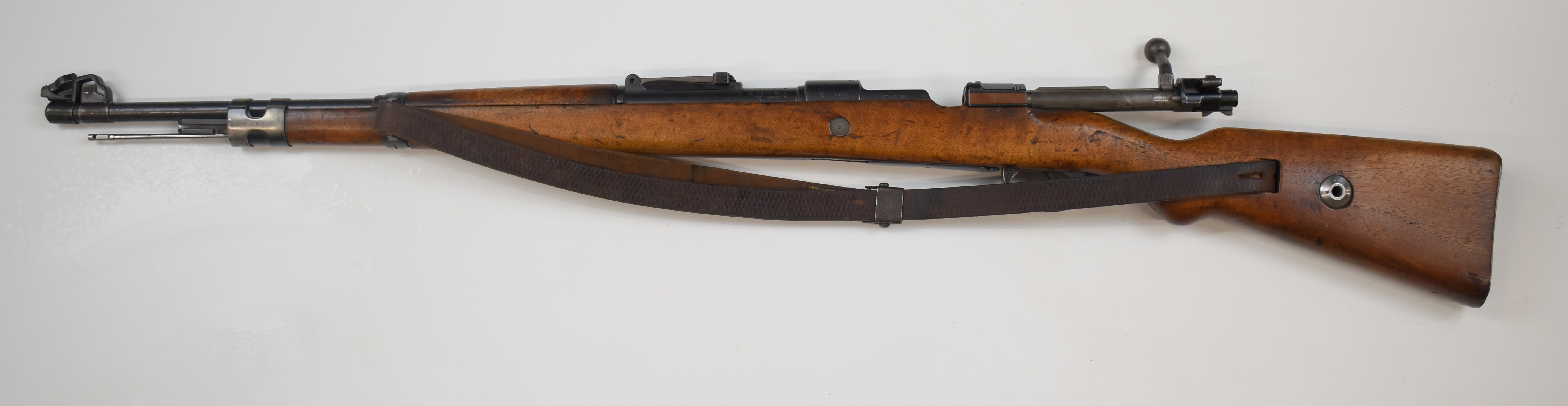 German Mauser Model K98 7.92 bolt-action rifle with receiver stamped '27 1940', adjustable sights, - Image 6 of 9