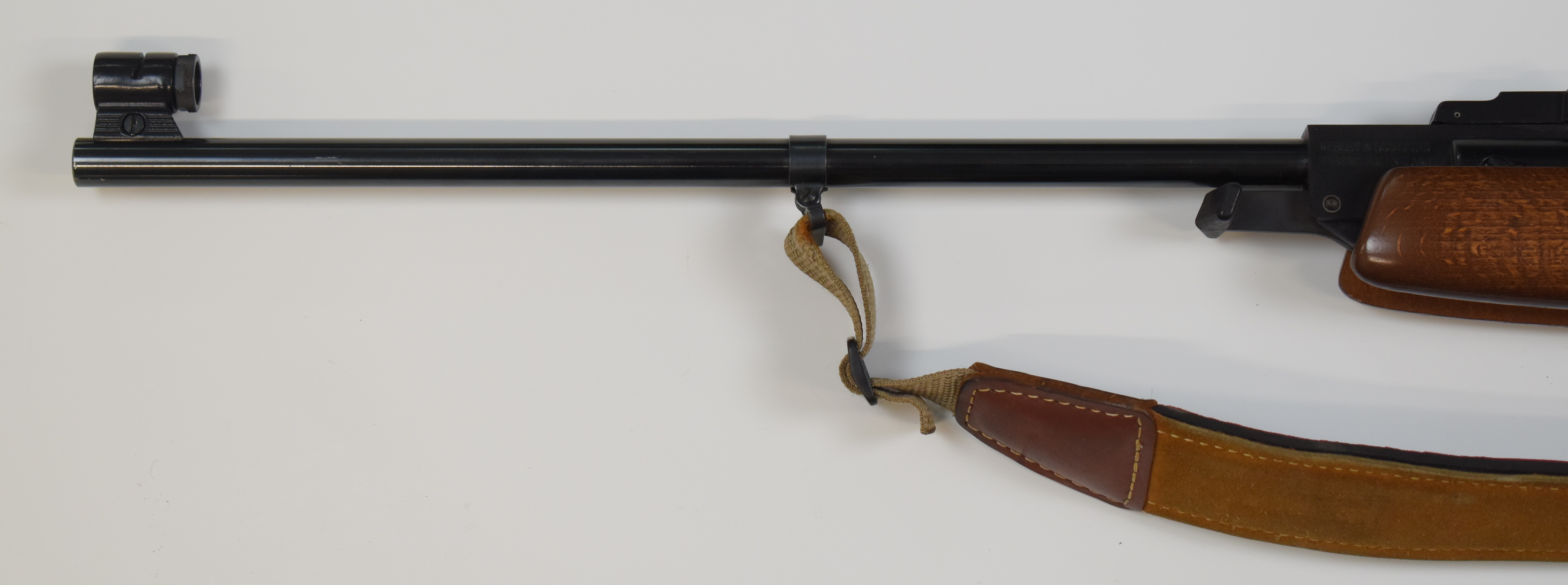 Webley Omega .177 air rifle with chequered semi-pistol grip, raised cheek piece, padded canvas and - Image 10 of 12