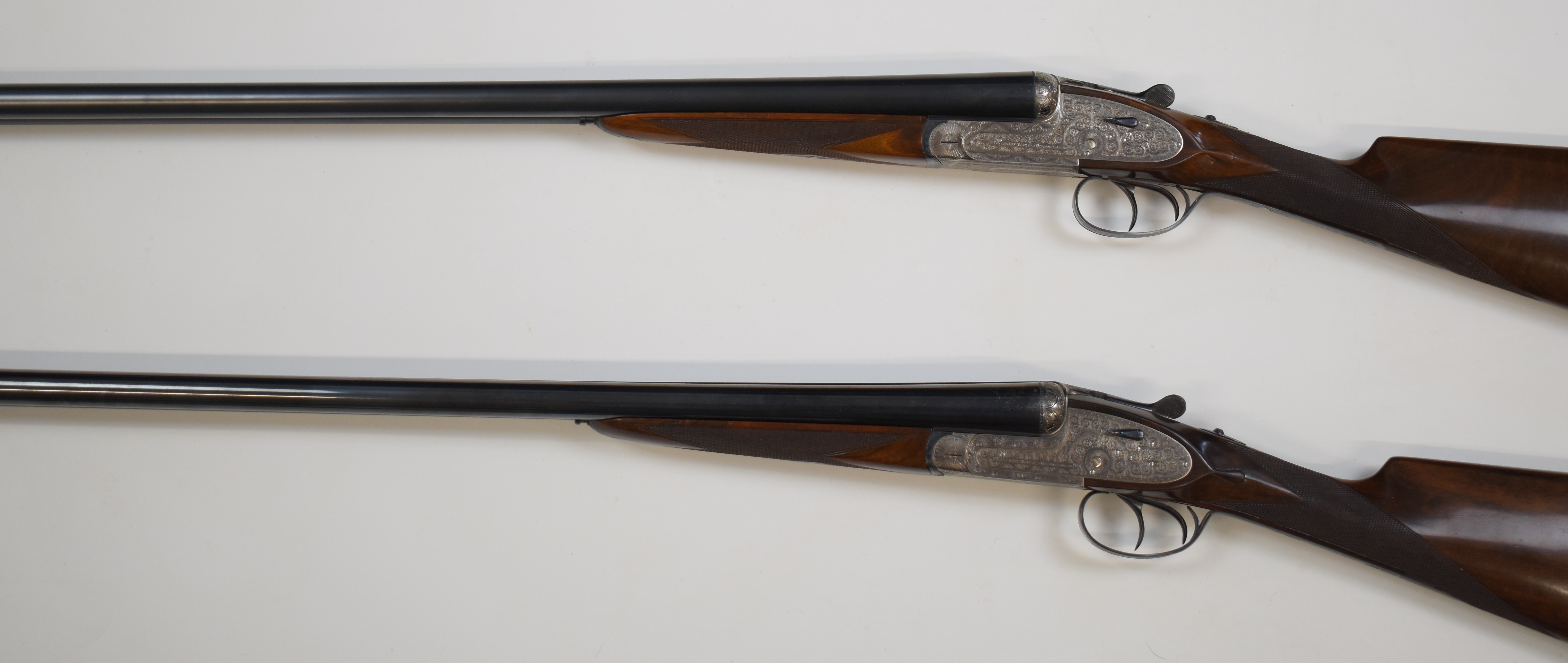 Pair of AYA No 2 12 bore sidelock side by side ejector shotguns each with hand detachable locks, all - Image 25 of 30