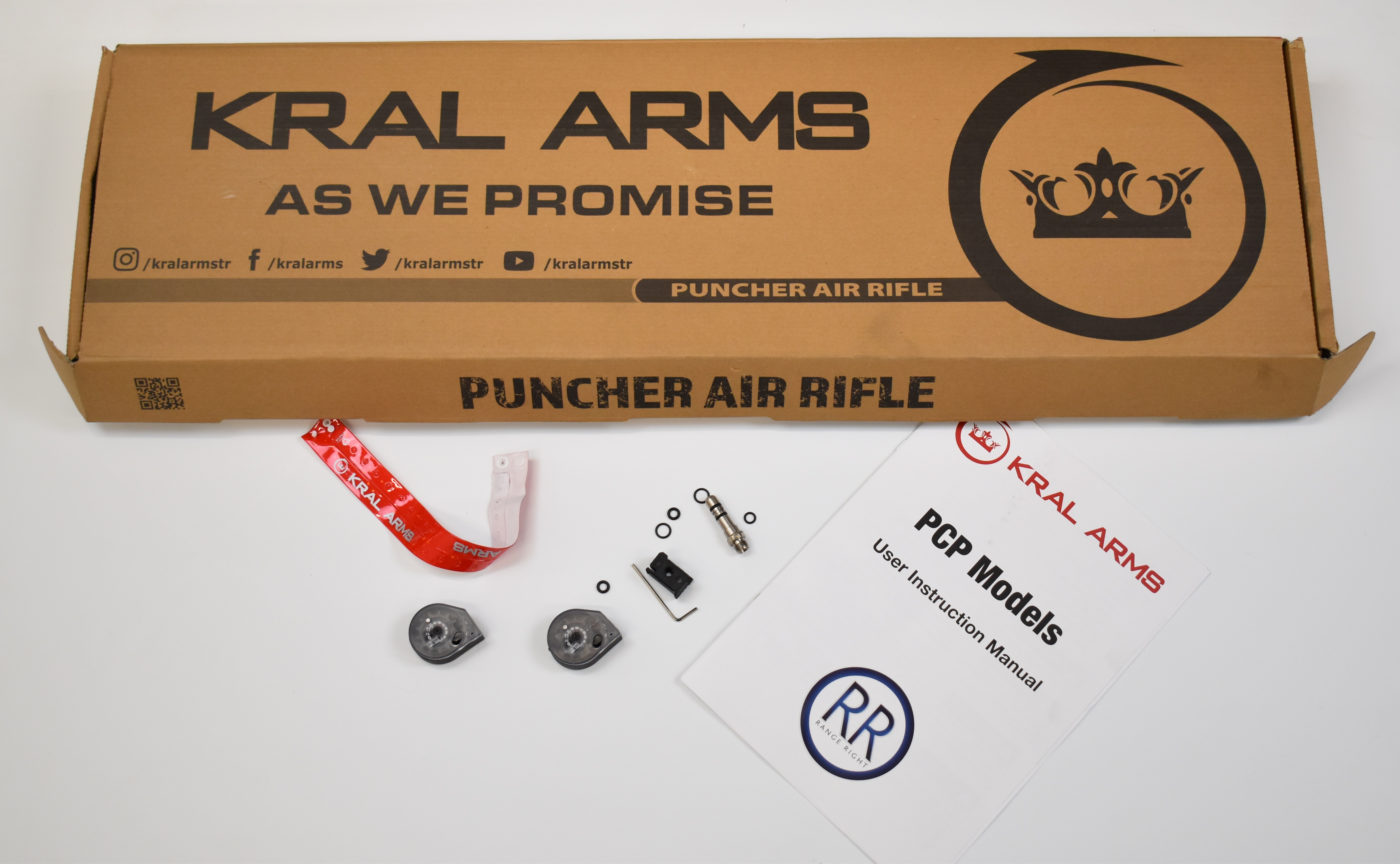 Kral Puncher Empire XS .22 PCP carbine air rifle with textured pistol grip, two 14-shot magazines - Image 9 of 9