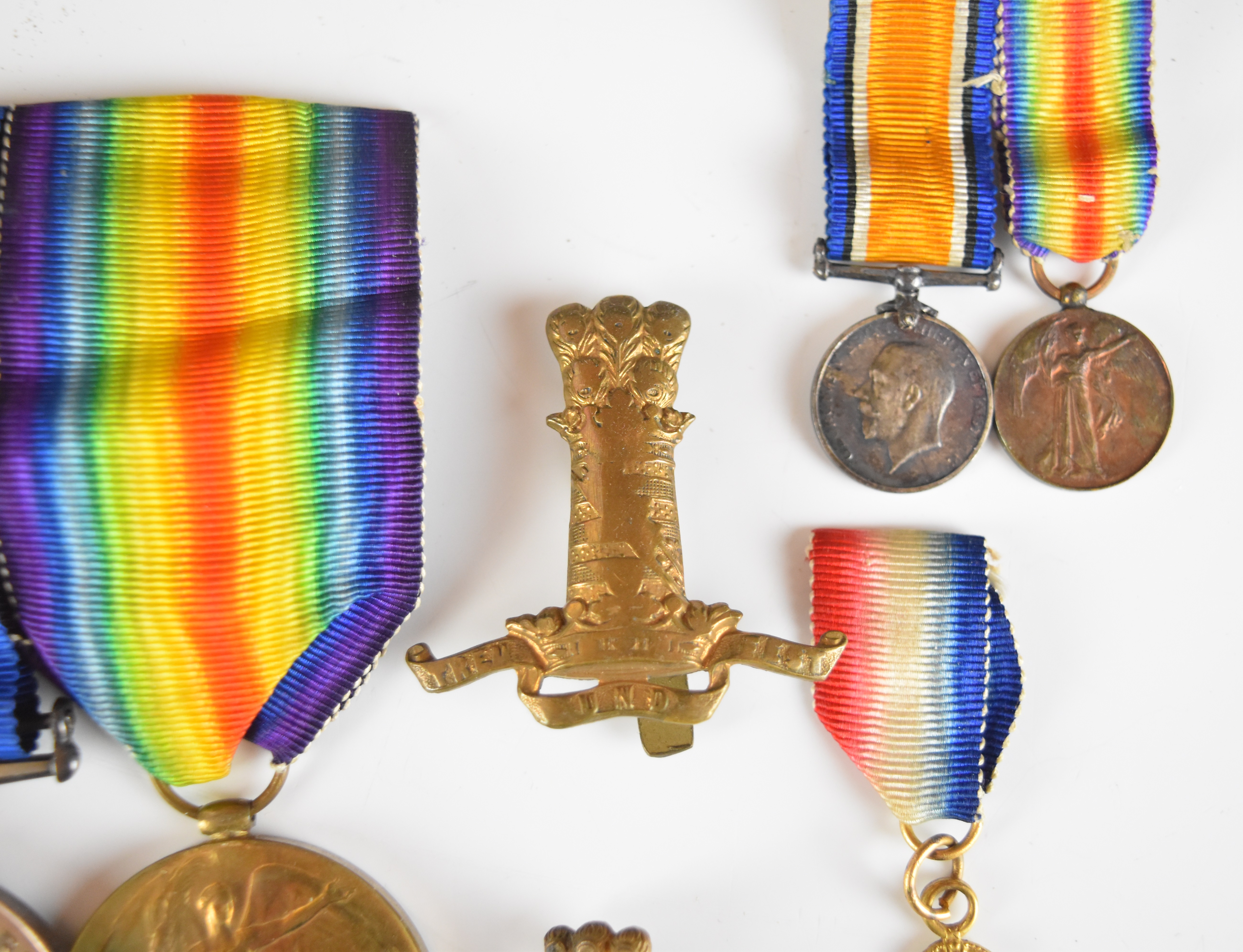 British Army WW1 11th Hussars medal trio comprising 1914 'Mons' Star with clasp for 5th August to - Image 4 of 13