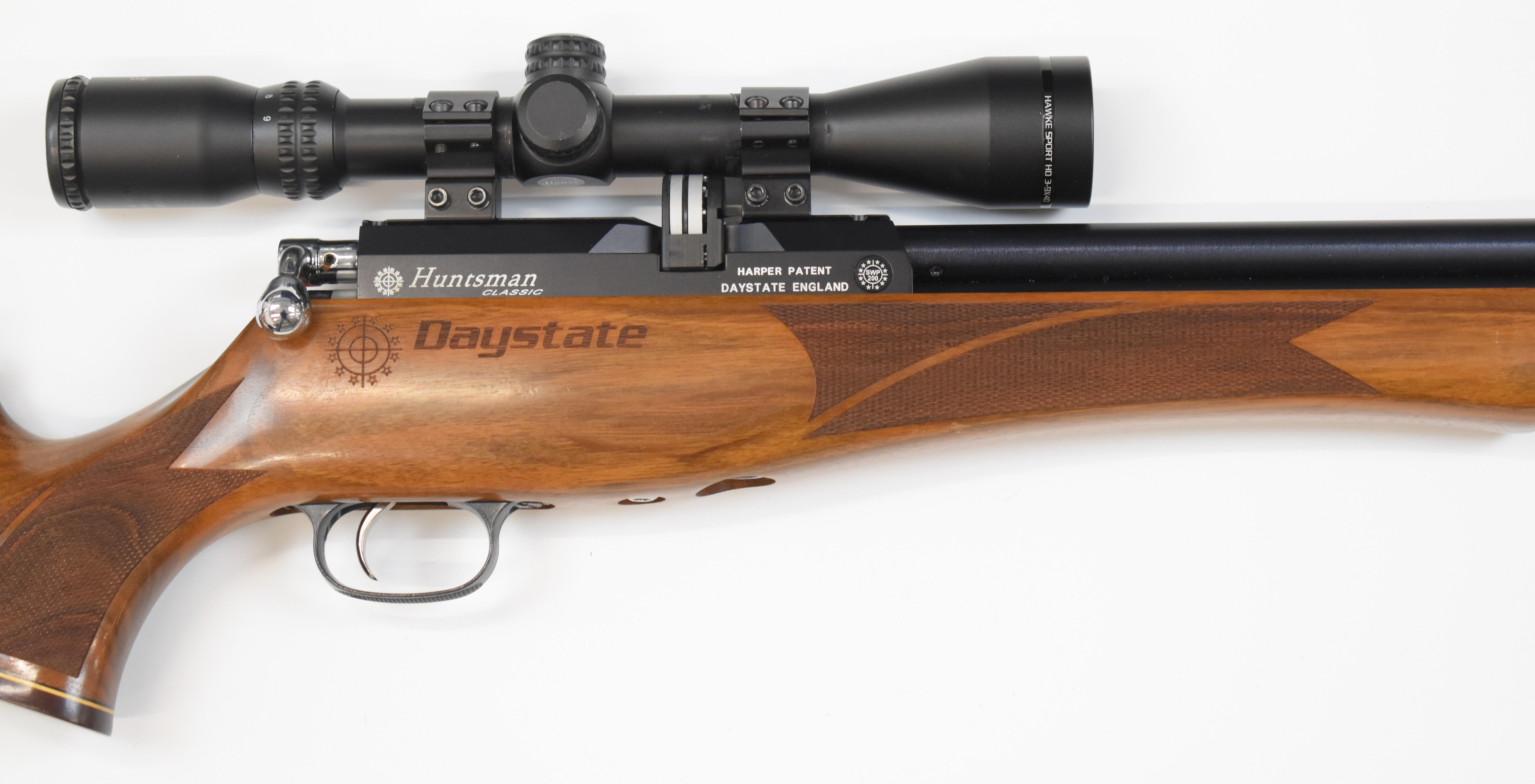 Daystate Huntsman Classic .177 PCP air rifle with monogrammed and chequered semi-pistol grip, - Image 4 of 9