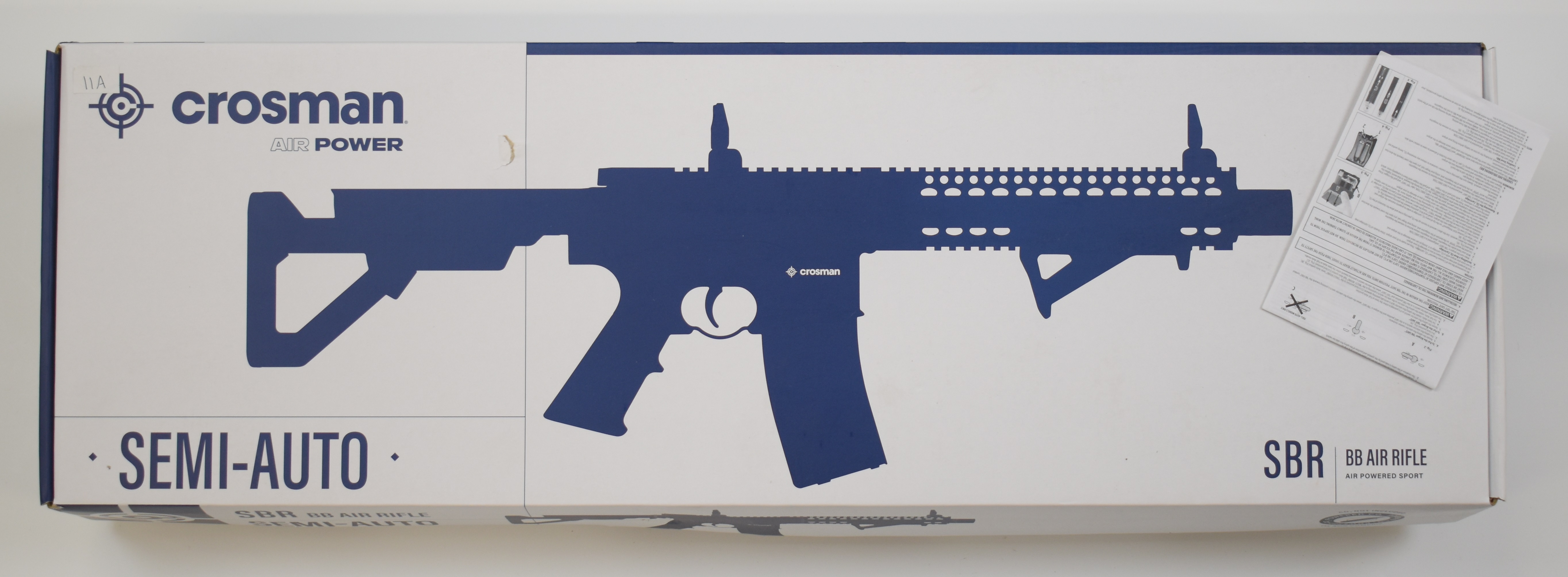 Crosman SBR .177 CO2 assault style air rifle with textured pistol grip, tactical stock, multi-shot - Image 9 of 9