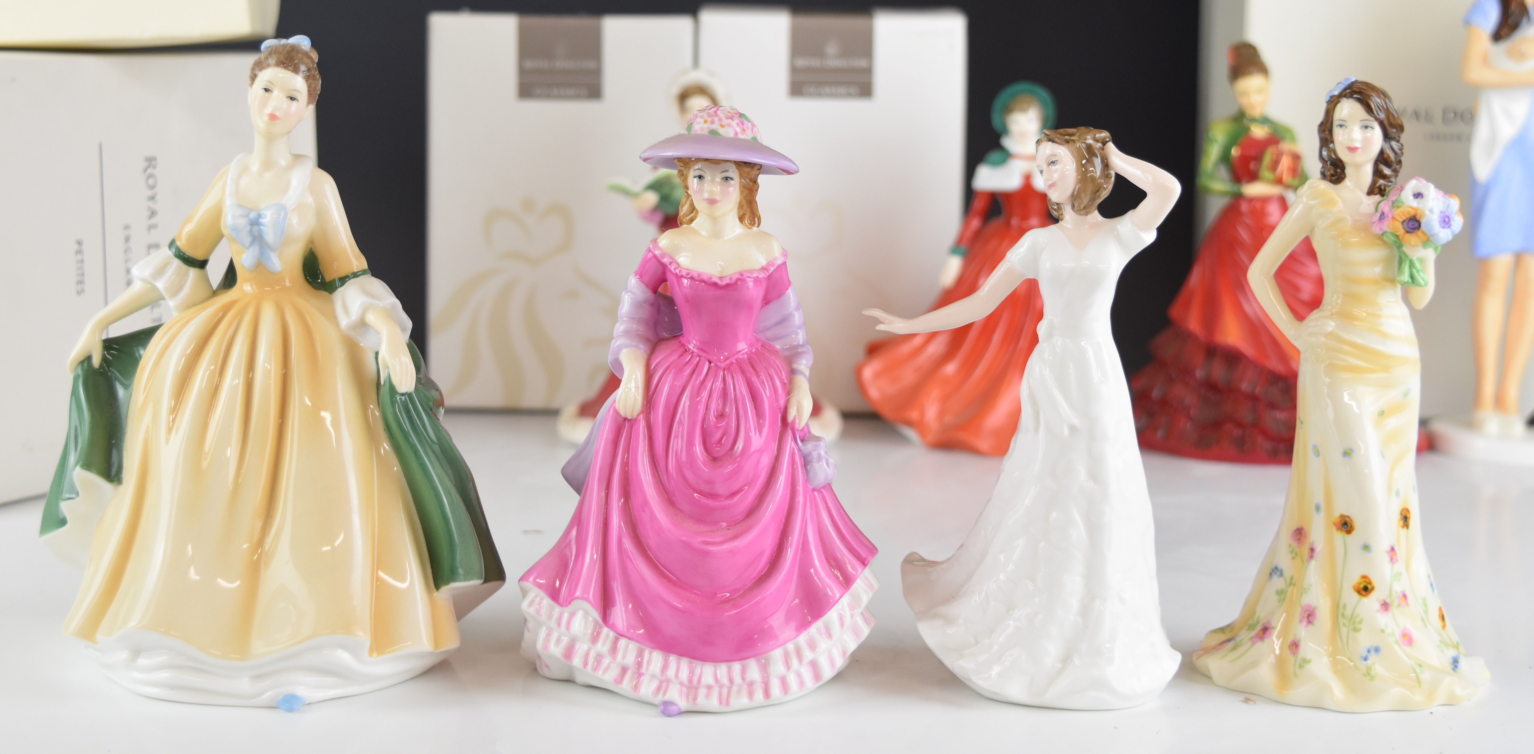Twelve Royal Doulton figures including Prince George, Georgia, Winters Day, Harmony etc, tallest - Image 4 of 14