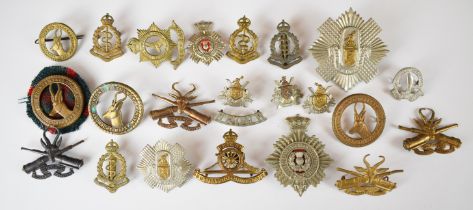 Approximately 20 South African badges including Cape Town Highlands, Duke of Edinburgh's Own