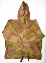 British WW2 SAS windproof camouflage smock with two breast and two lower pockets, integrated hood,