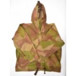 British WW2 SAS windproof camouflage smock with two breast and two lower pockets, integrated hood,