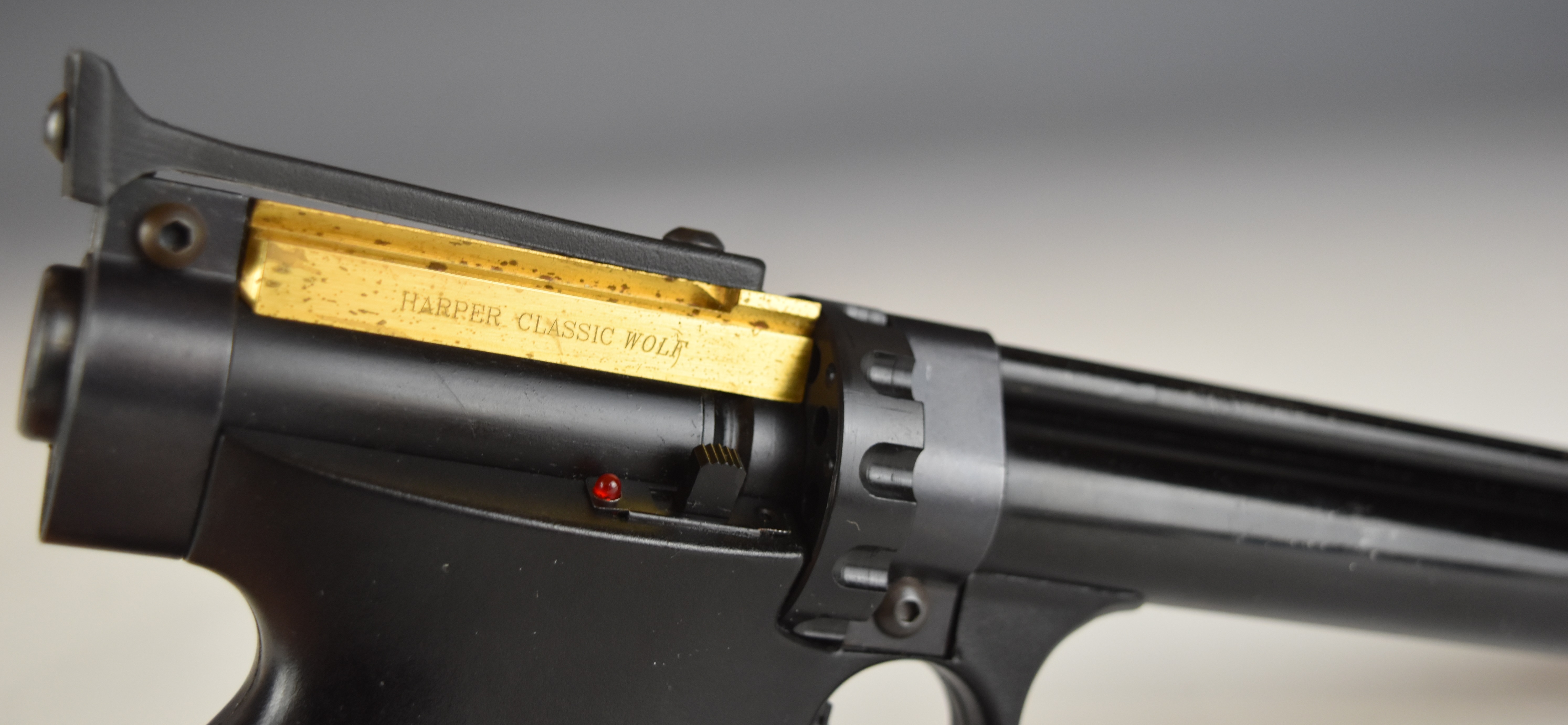 Harper Classic Wolf .177 PCP air rifle with 10-shot rotary magazine, brass plaque inset to the stock - Image 7 of 11