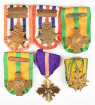 Six Dutch WW2 and later medals including War Commemorative Cross with clasp for Arnhem - Nijmegen-
