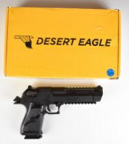 Cybergun Magnum Research Desert Eagle L6 Black 6mm CO2 airsoft pistol with textured grips, multi-