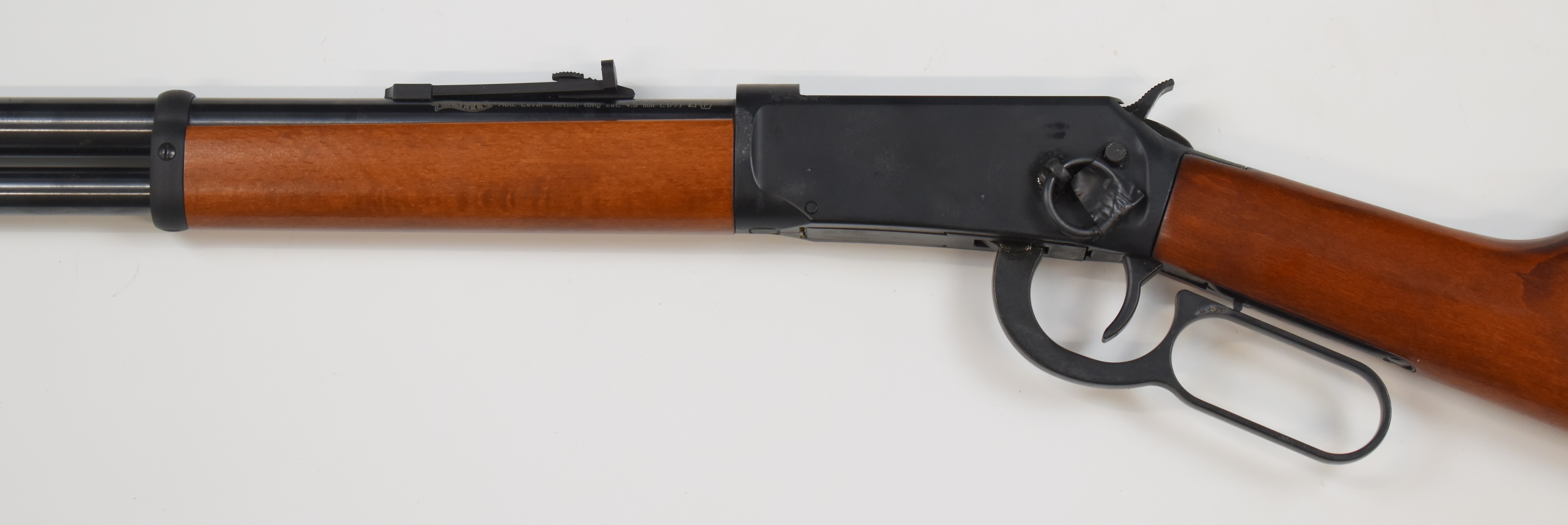 Walther Winchester style lever-action .177 CO2 carbine air rifle with two 8 shot magazines, - Image 8 of 11