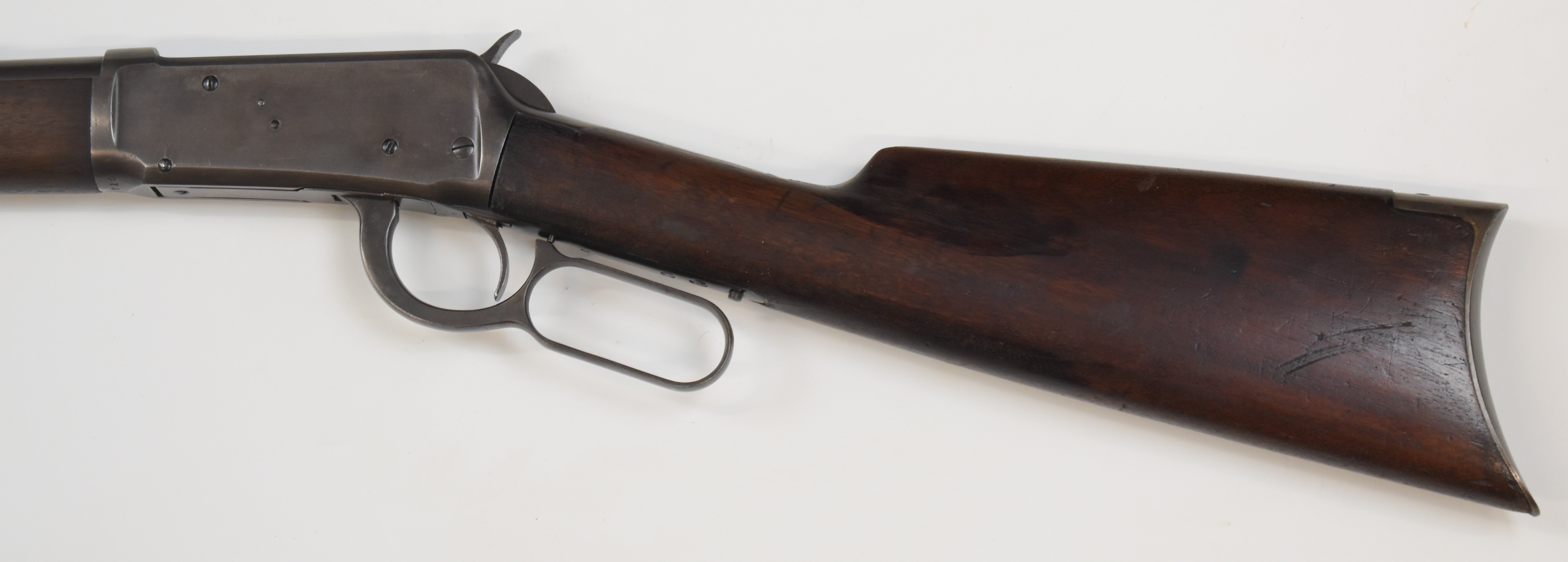 Winchester Model 1894 .32-40 underlever repeating rifle with adjustable sights, steel butt plate and - Image 17 of 20