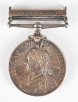Queen's South Africa Medal with clasp for Cape Colony named to 916 Lance Corporal P C Muir,