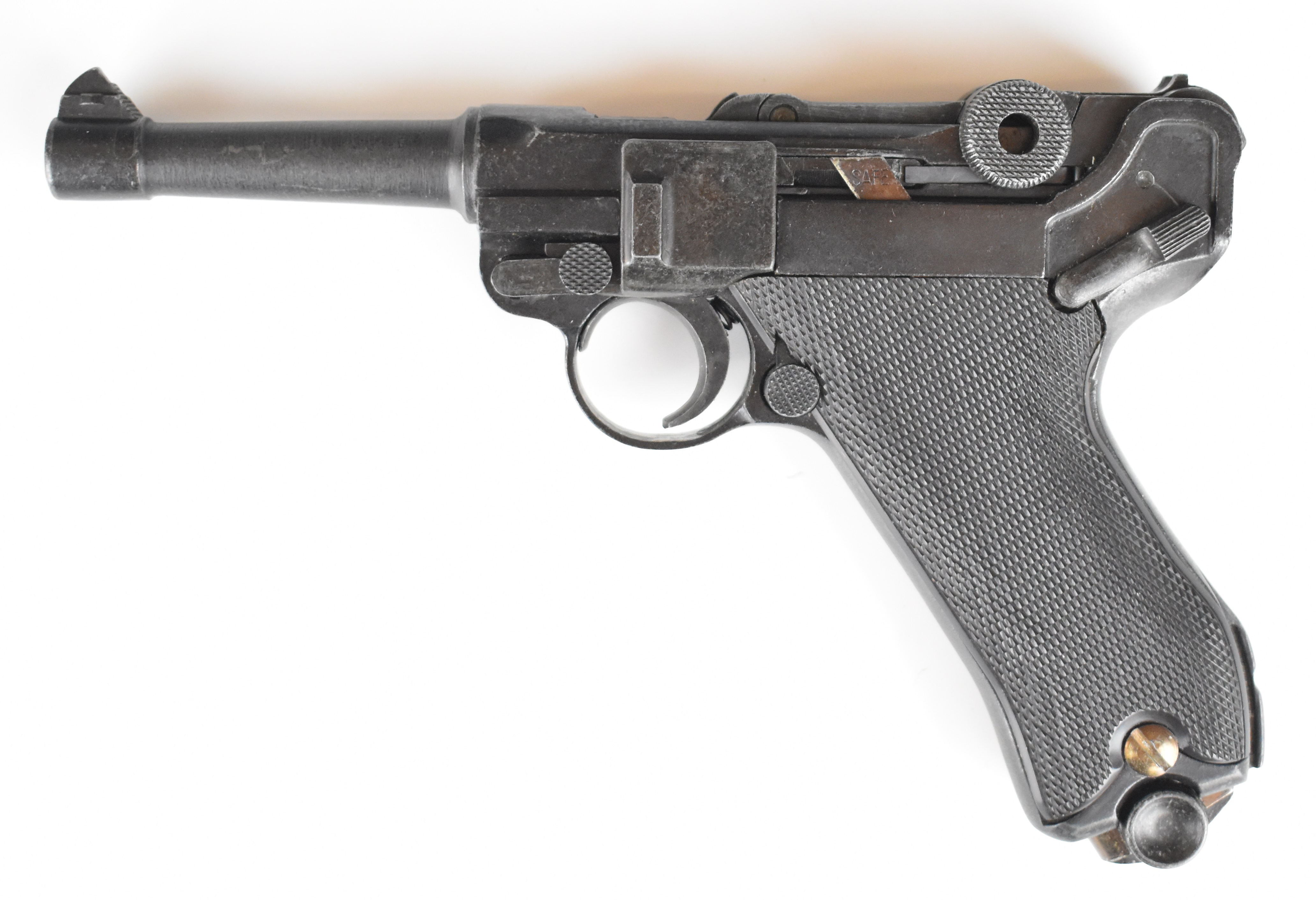 RMI P-08 Parabellum Selbstloade Militarish Luger pistol with chequered grips and dummy rounds, in - Image 3 of 24