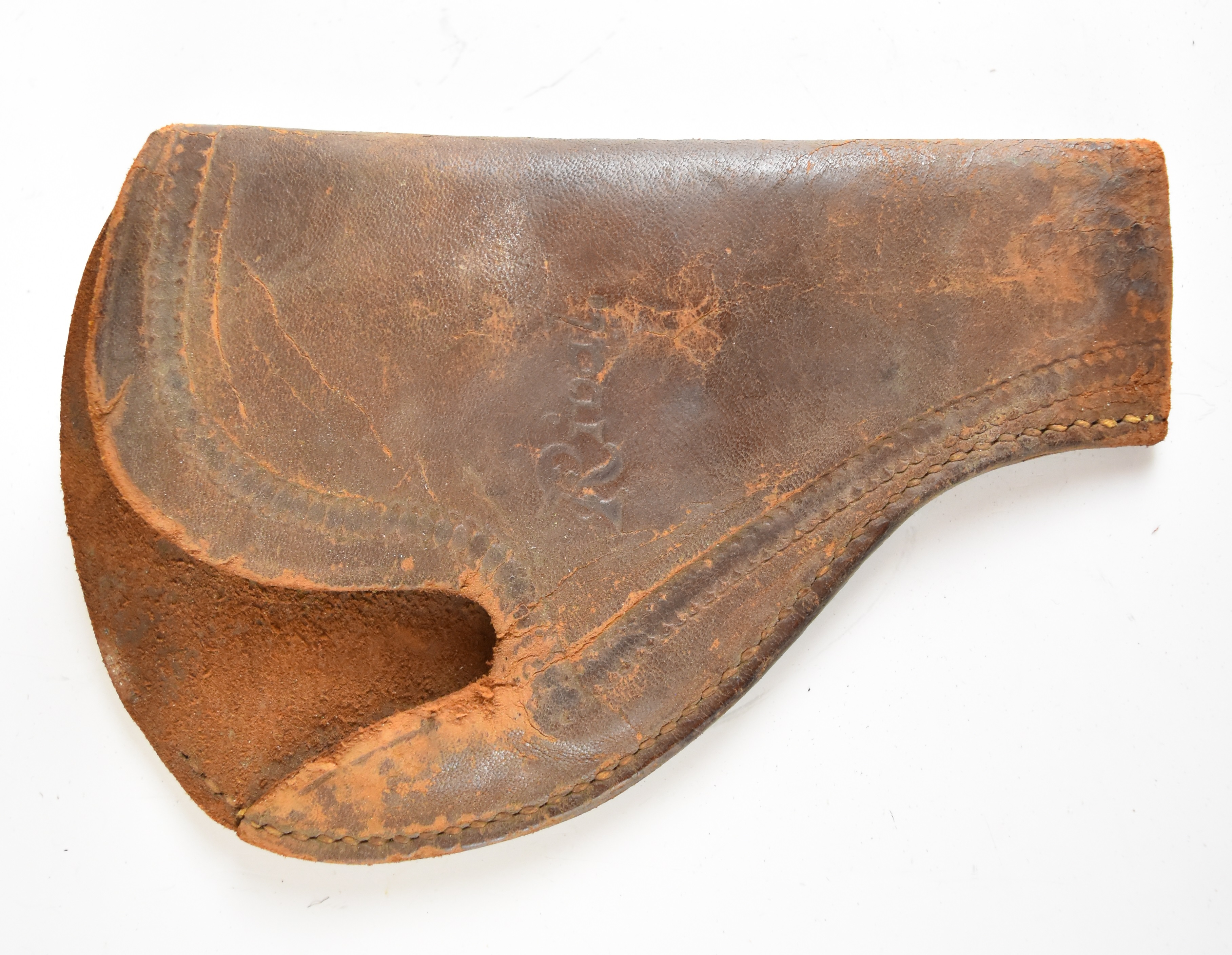 Five leather pistol or revolver holsters including one stamped 'Martins B'ham Ltd 1915' together - Image 6 of 9