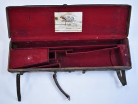 Edward Paton & Son leather shotgun carry case with fitted interior and 'By Special Appointment