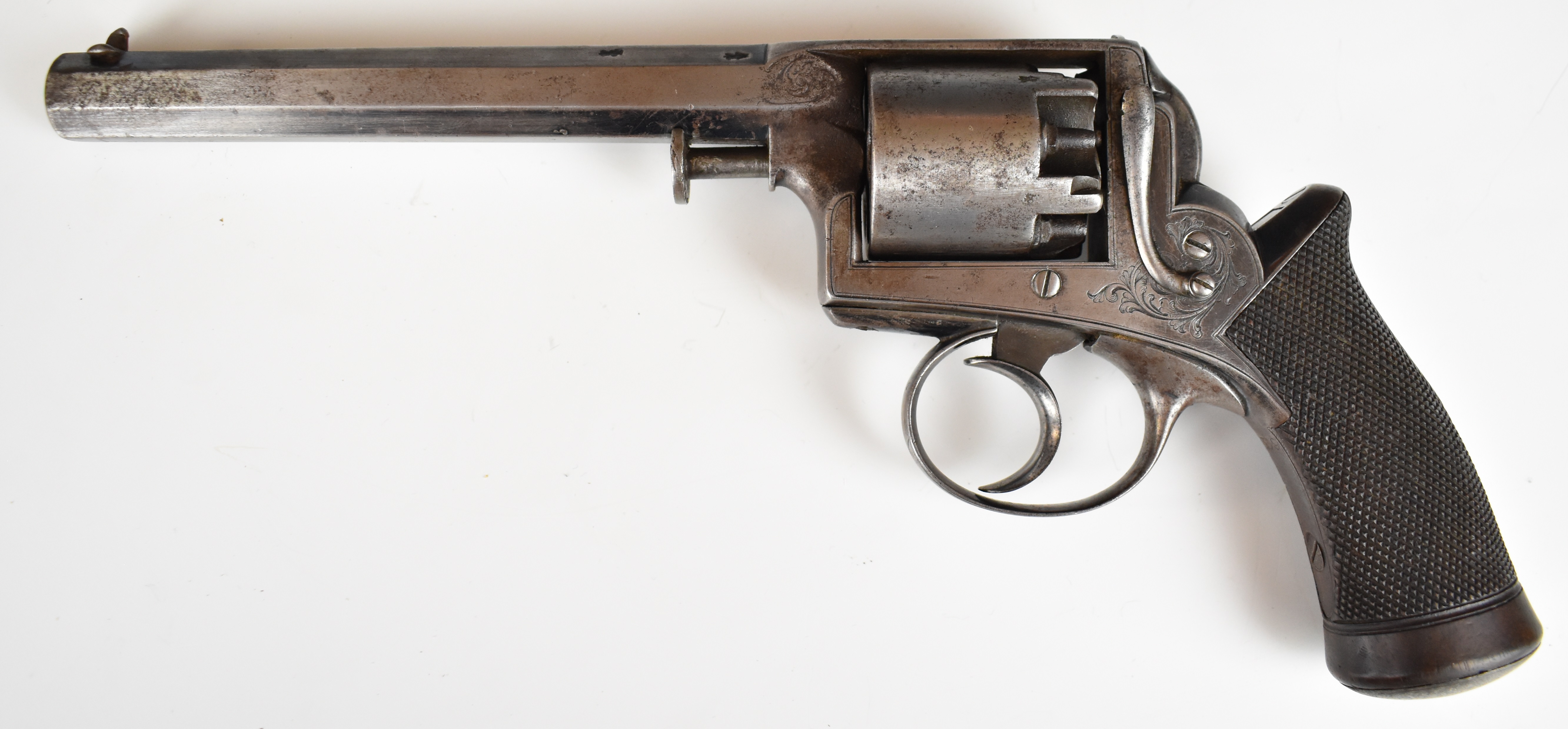 Deane Adams and Deane 54 bore five-shot semi-hammerless revolver with engraved trigger guard and - Bild 3 aus 19