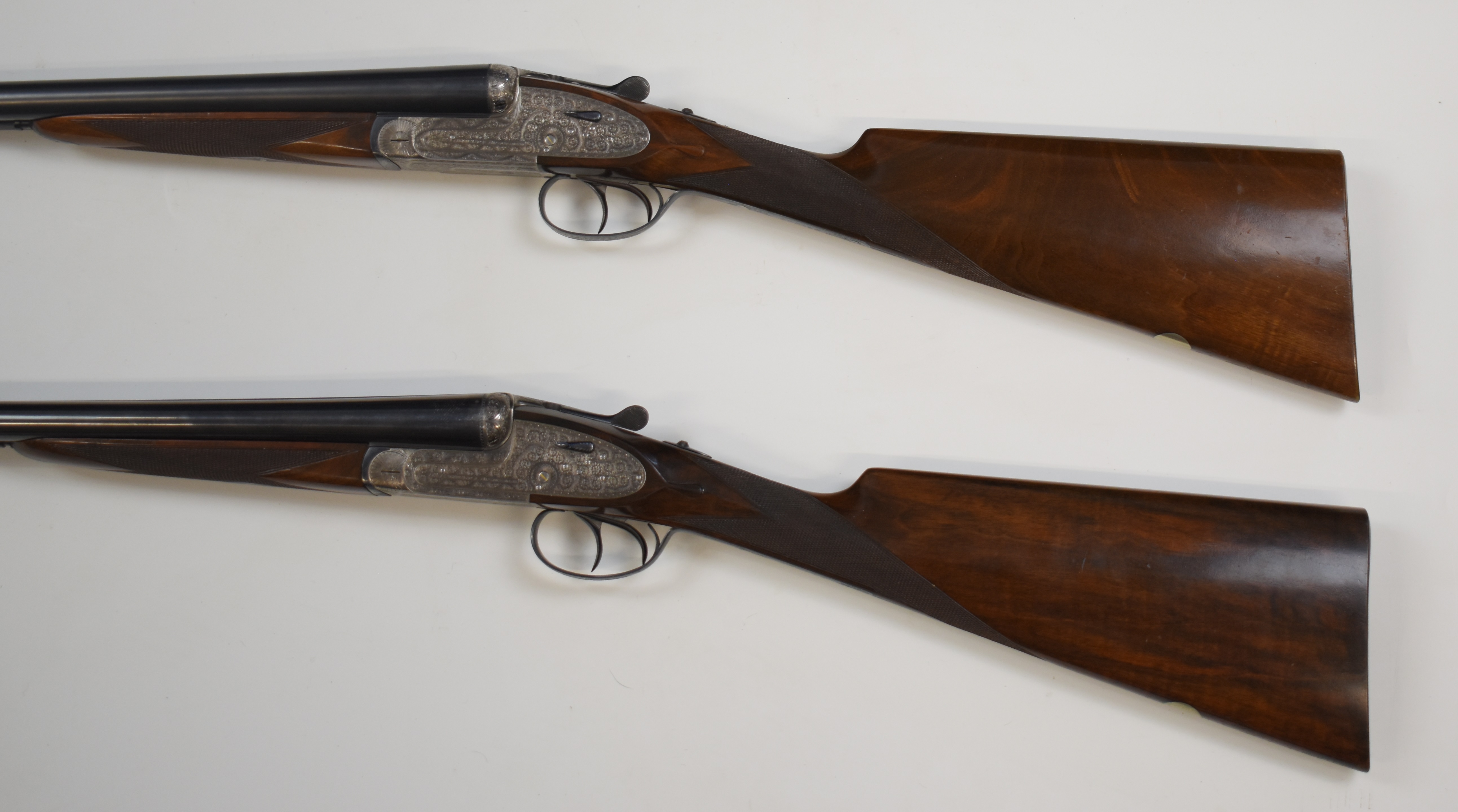 Pair of AYA No 2 12 bore sidelock side by side ejector shotguns each with hand detachable locks, all - Image 24 of 30