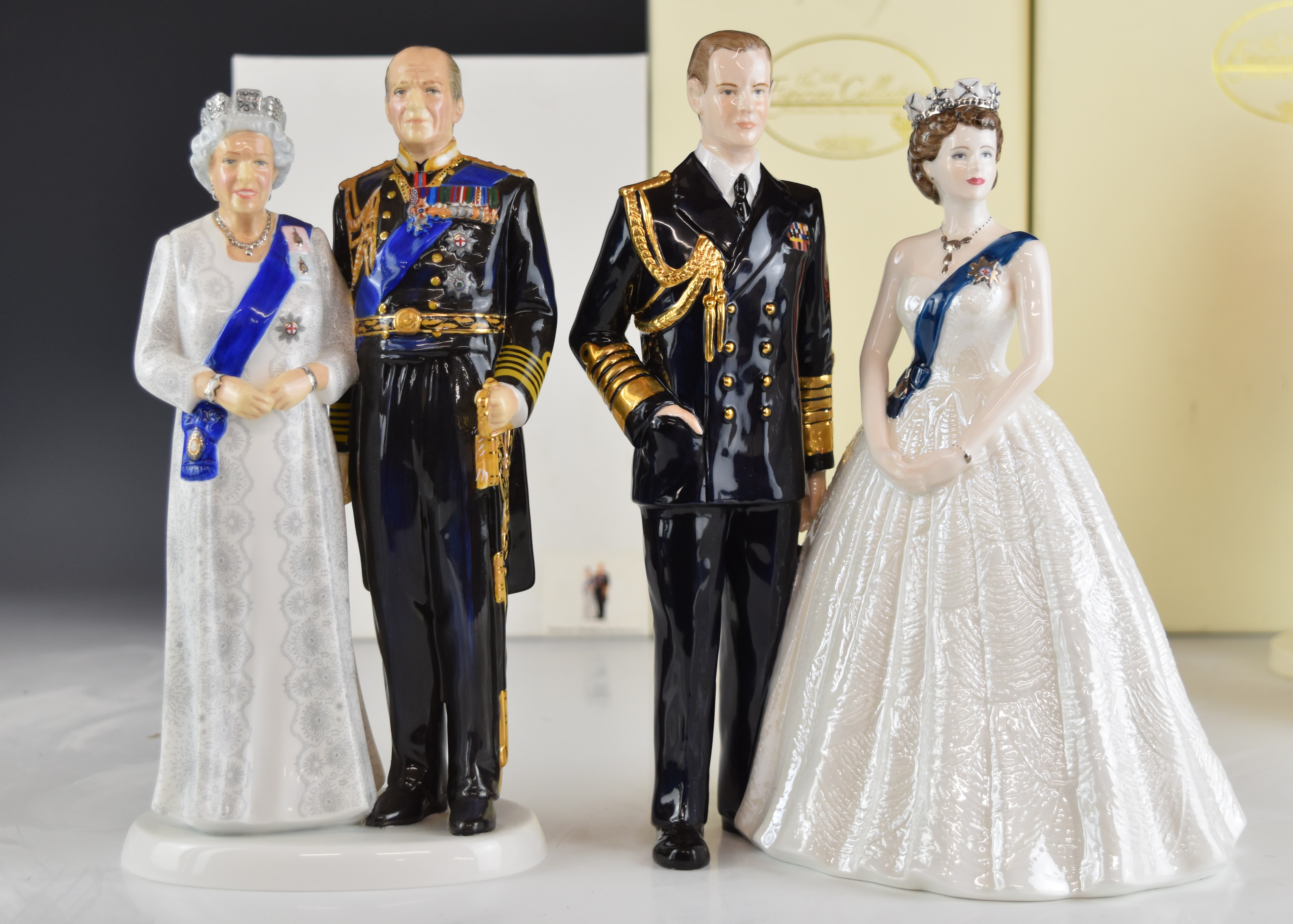 Royal Doulton, Royal Worcester, John Bromley and Coalport figurines of English Royalty including - Image 15 of 18
