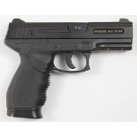 Cybergun 24/7 6mm CO2 airsoft pistol with textured rubber grips, multi-shot magazine and fixed