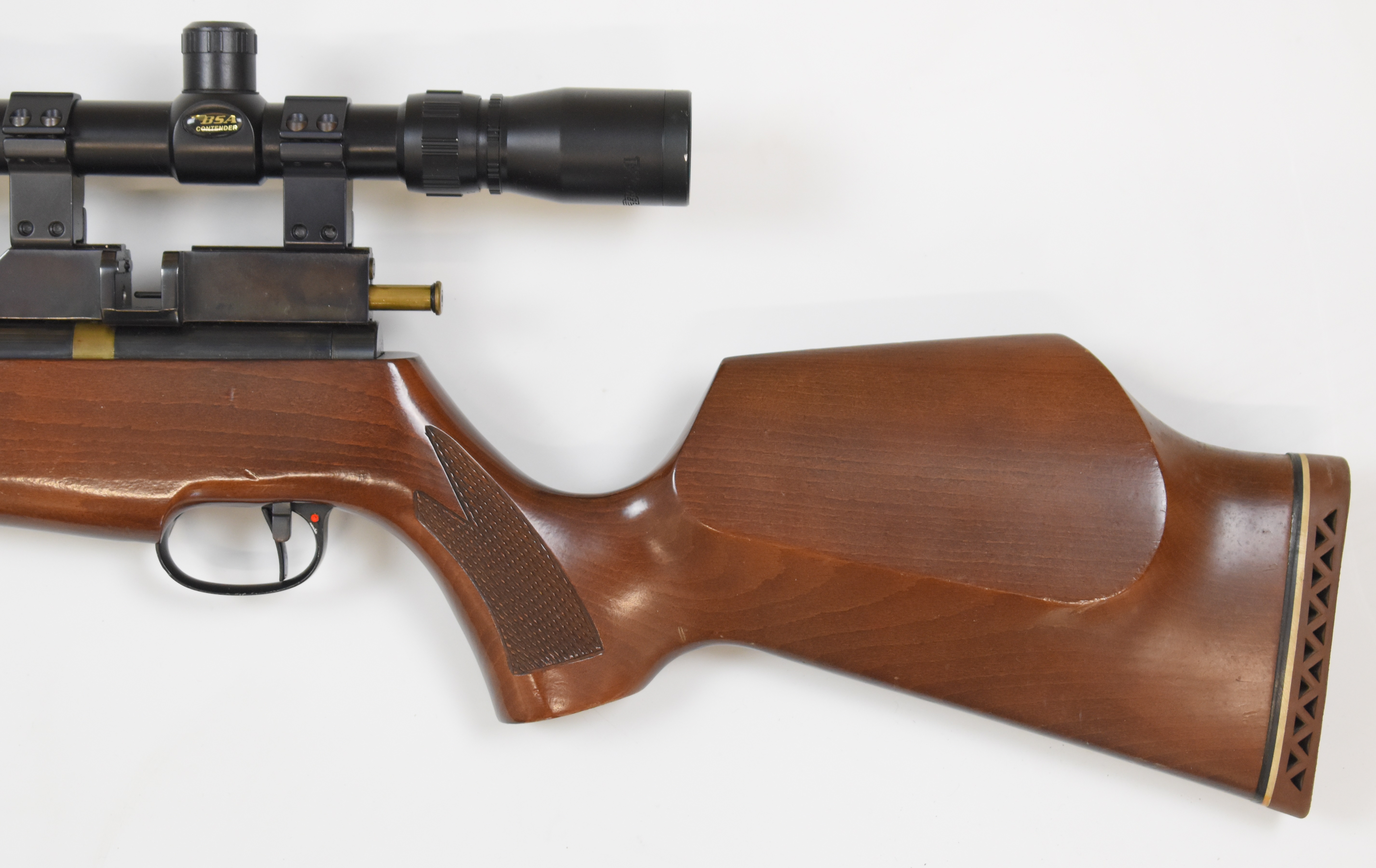 Titan/ Falcon .22 bolt-action PCP air rifle, probably by John Bowkett, with two 8-shot magazines, - Image 7 of 10