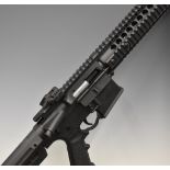 Crosman SBR .177 CO2 assault style air rifle with textured pistol grip, tactical stock, multi-shot