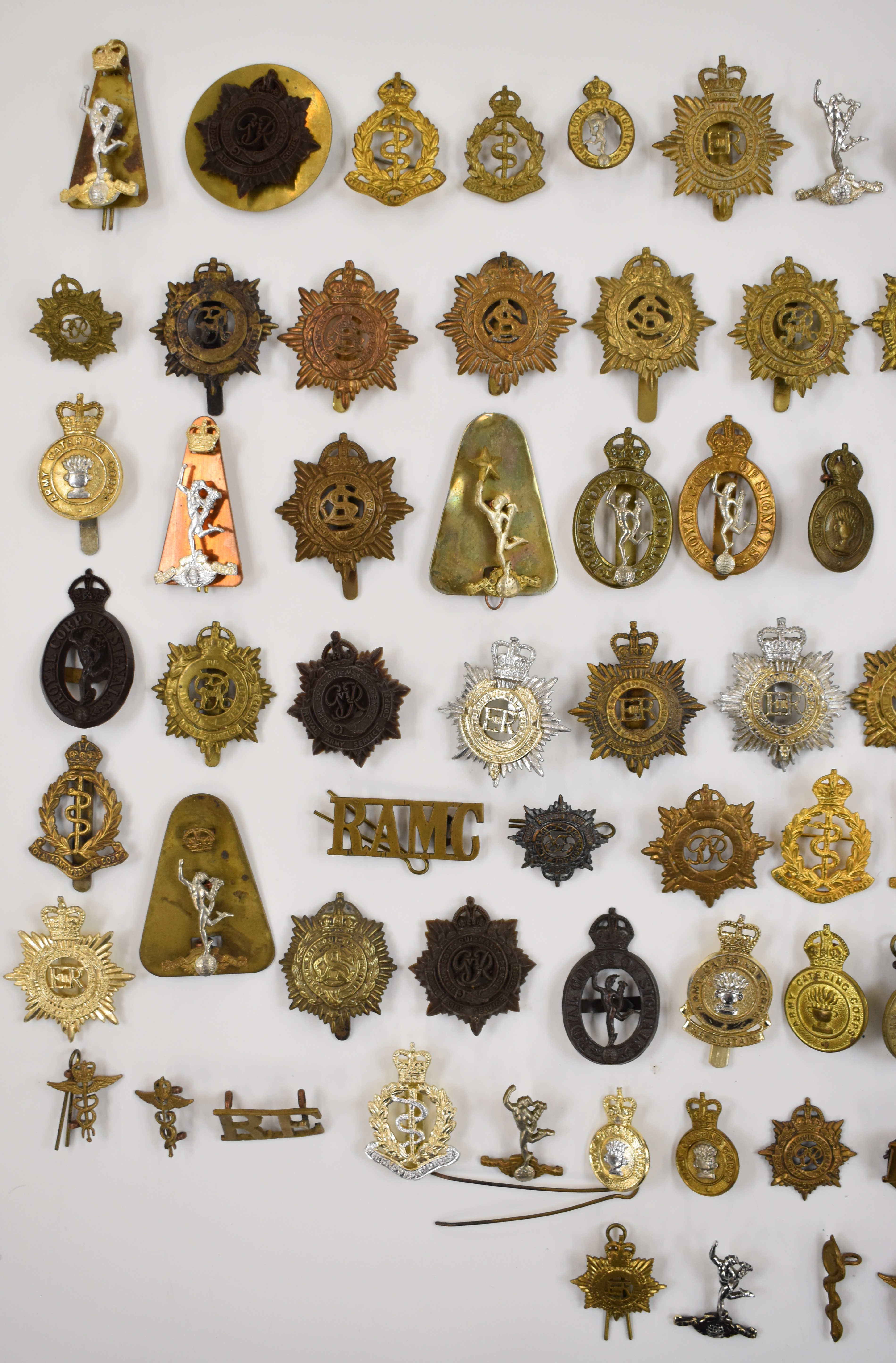 Collection of approximately 80 cap badges for the Army Service Corps, Royal Army Medical Corps and - Image 2 of 3