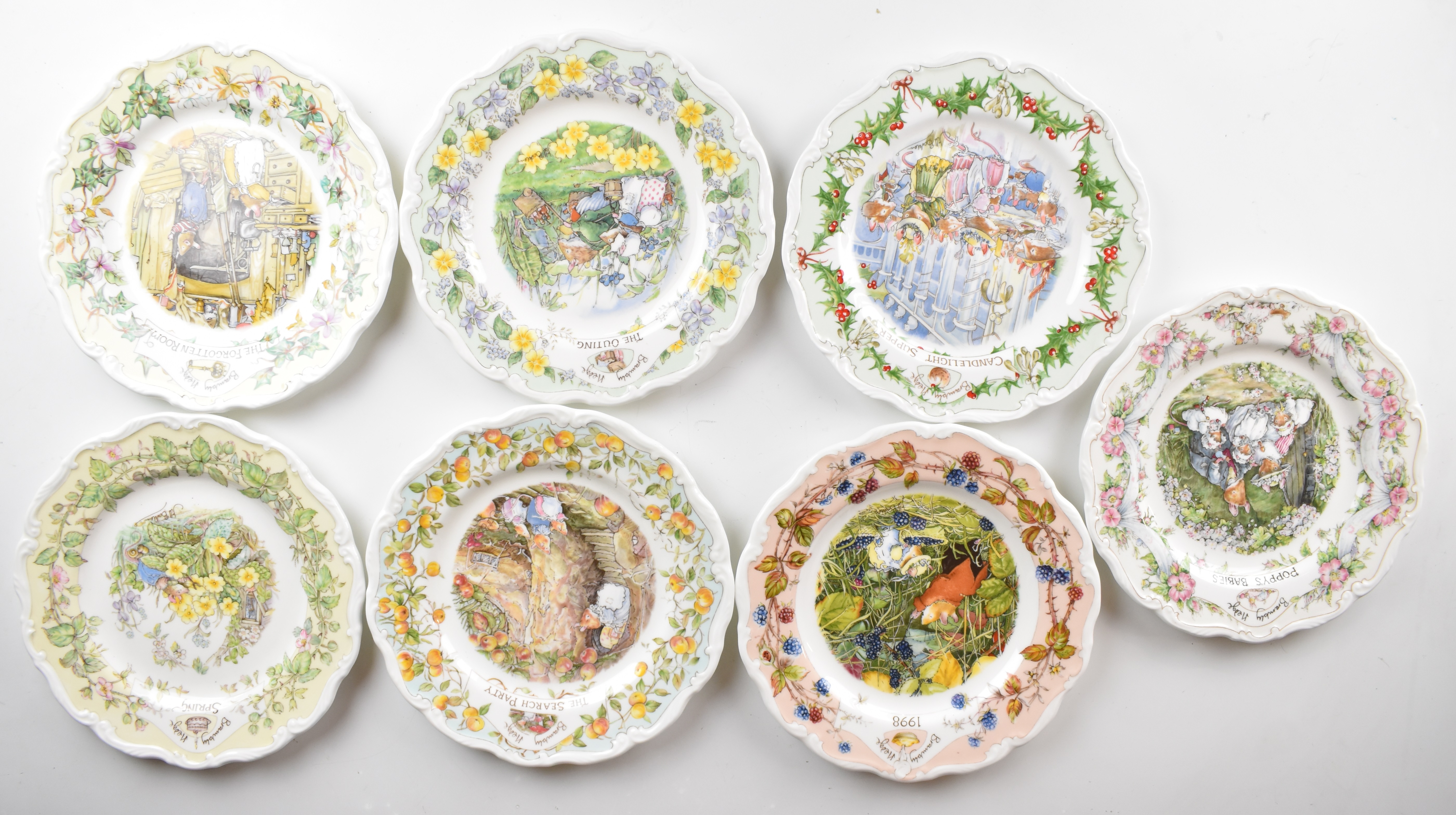 Twenty four Royal Doulton Brambly Hedge plates including year plates, Primrose's Adventure Series, - Image 4 of 8