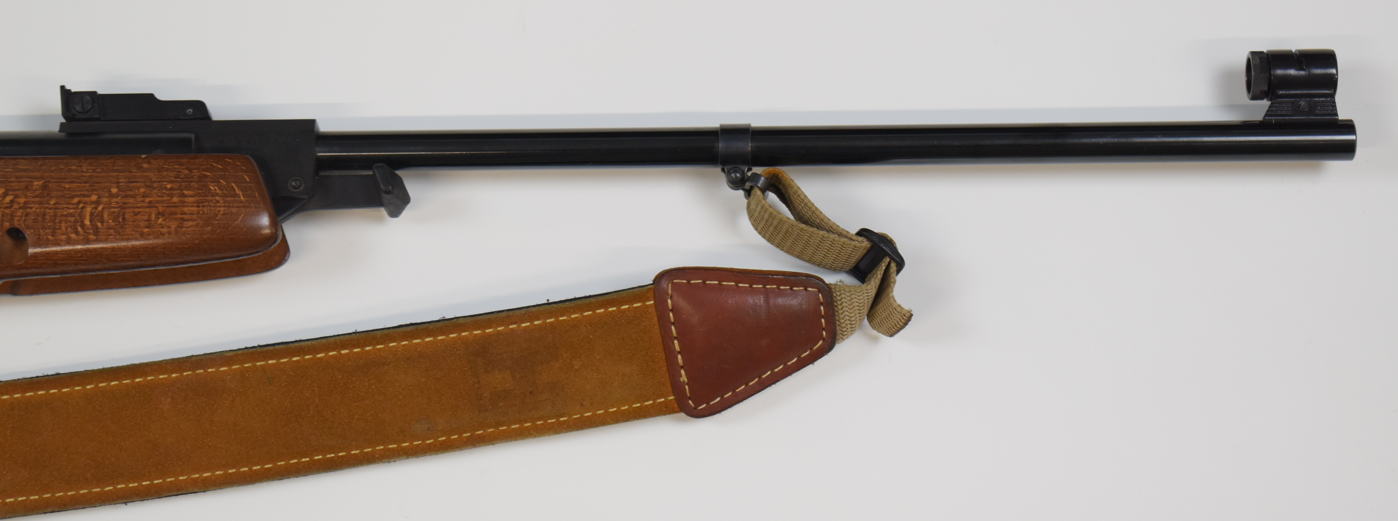 Webley Omega .177 air rifle with chequered semi-pistol grip, raised cheek piece, padded canvas and - Image 5 of 12