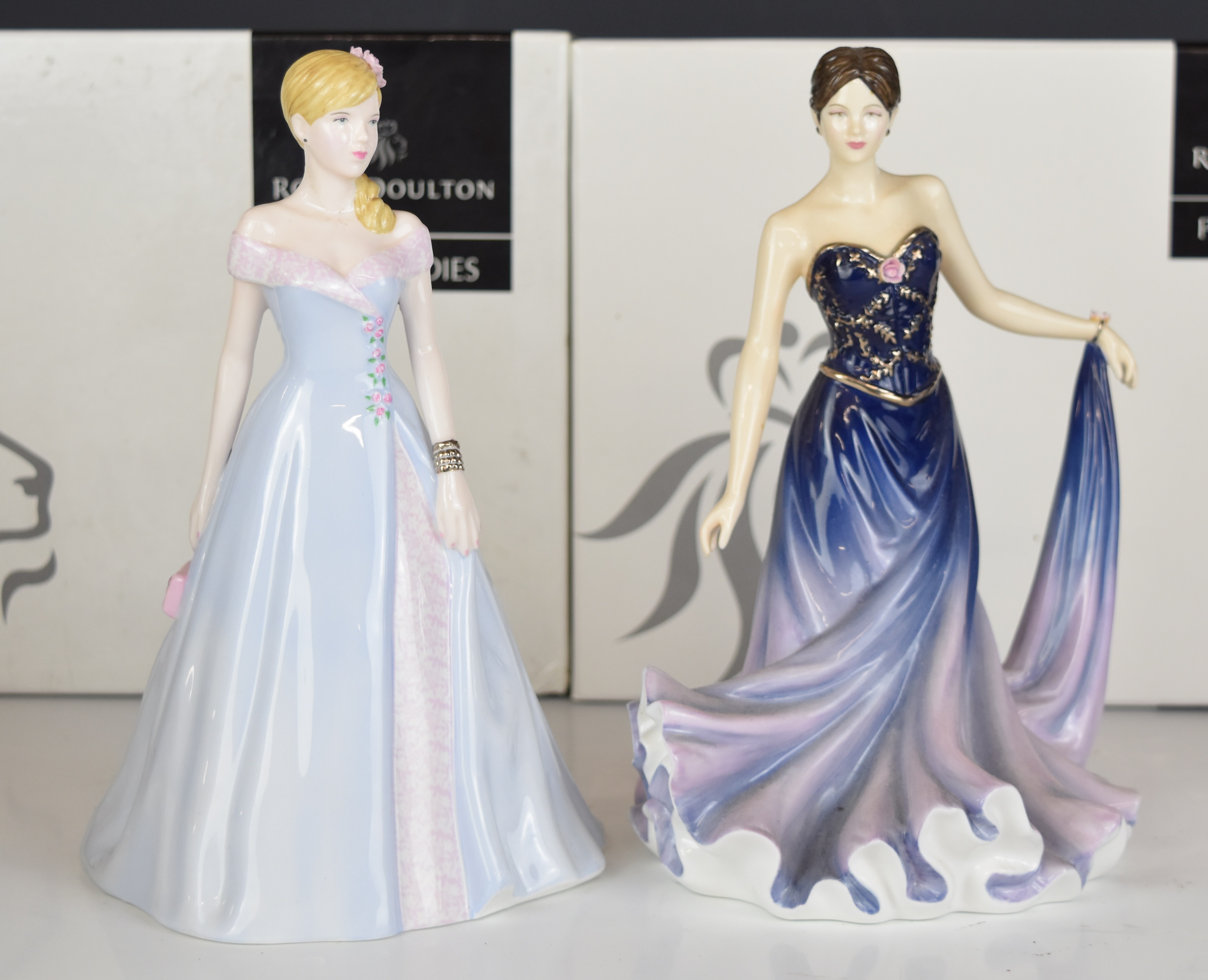 Thirteen Royal Doulton figurines comprising Catherine, Charlotte and eleven miniature ladies, - Image 6 of 14