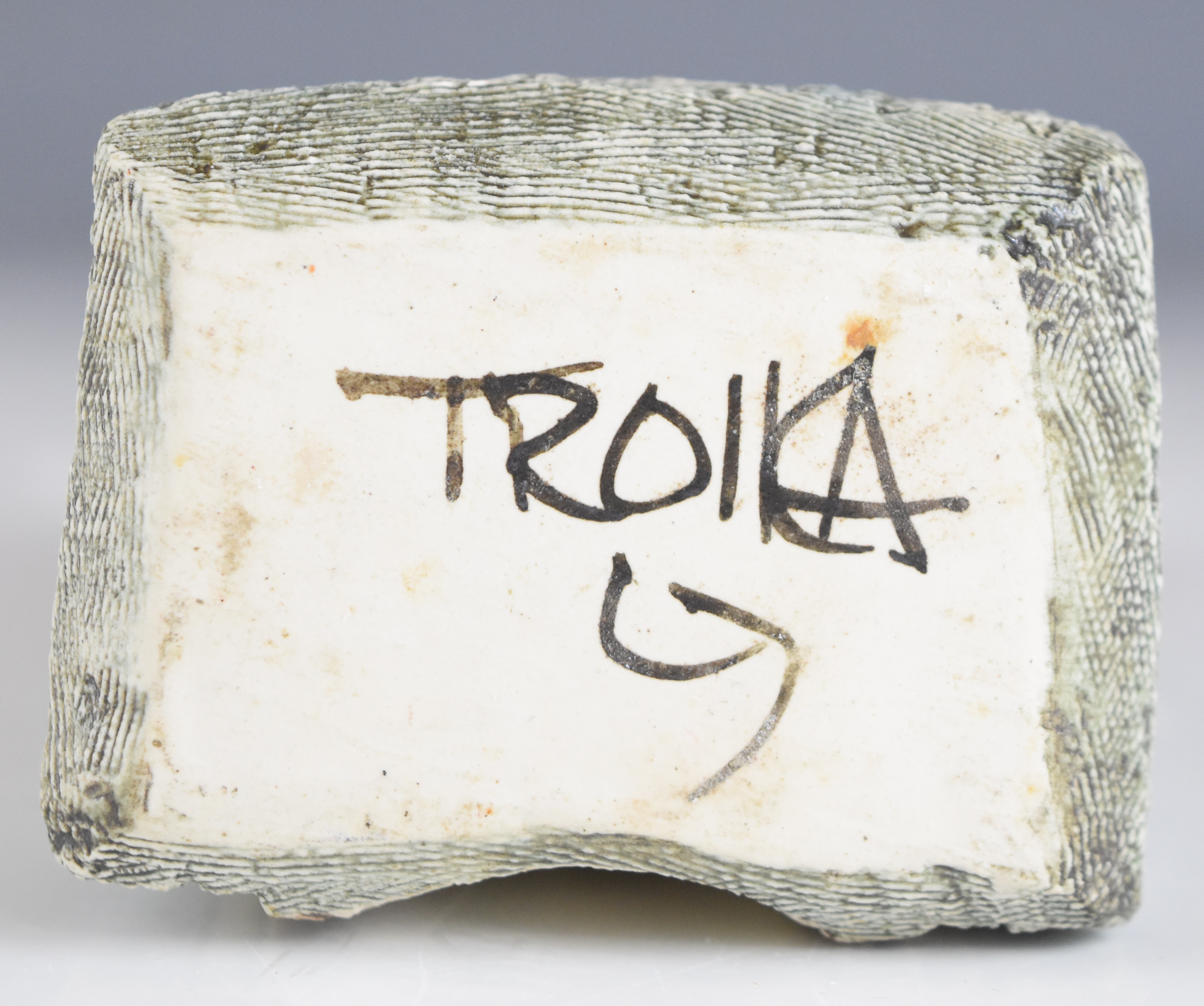 Troika coffin vase signed by Louise Jinks and with Troika, height 18cm - Image 6 of 12