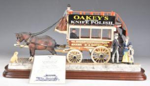 Border Fine Arts limited edition 235/506 horse drawn coach model 'The London Omnibus' by Ray