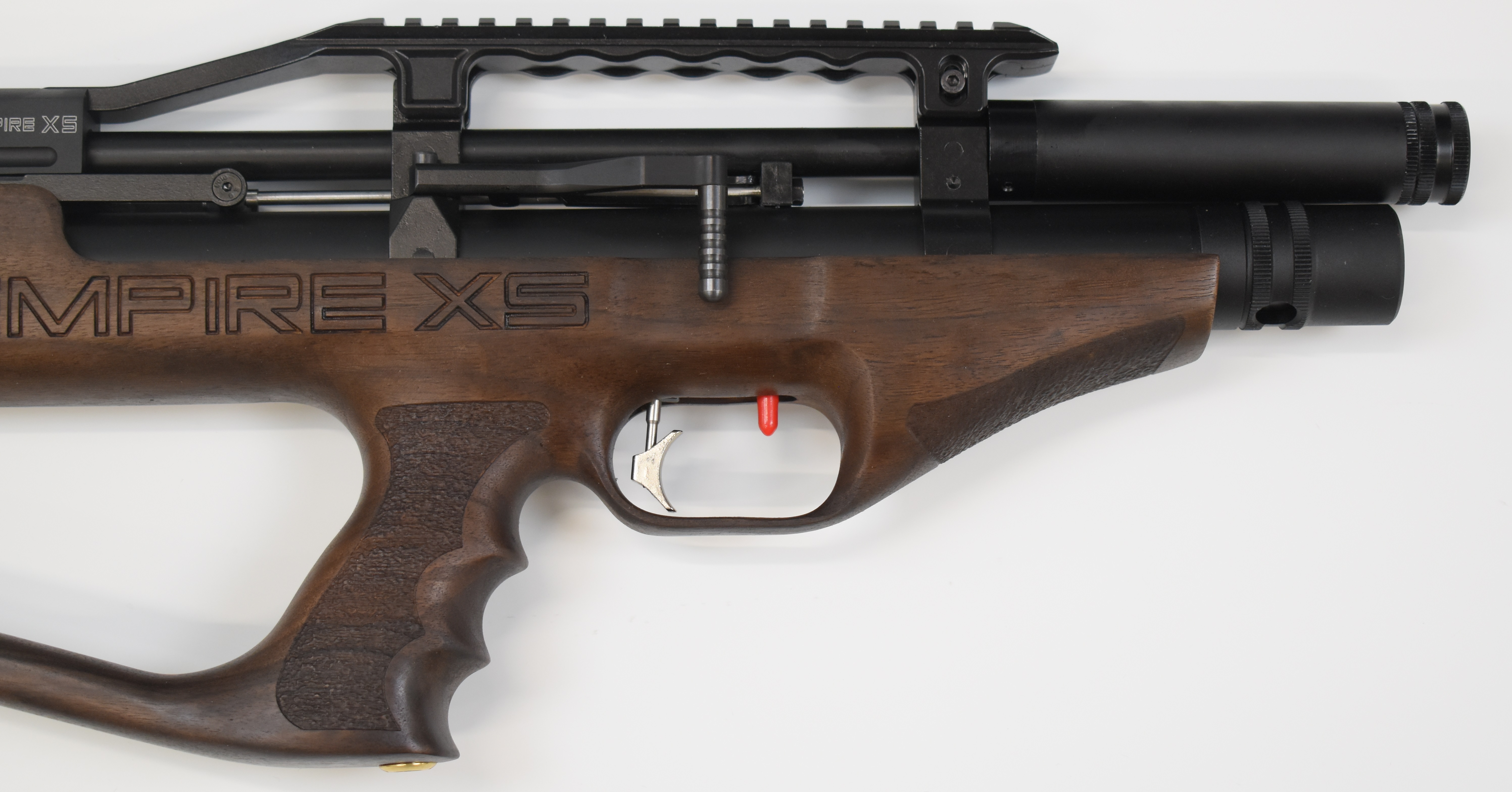 Kral Puncher Empire XS .22 PCP carbine air rifle with textured pistol grip, two 14-shot magazines - Image 4 of 9