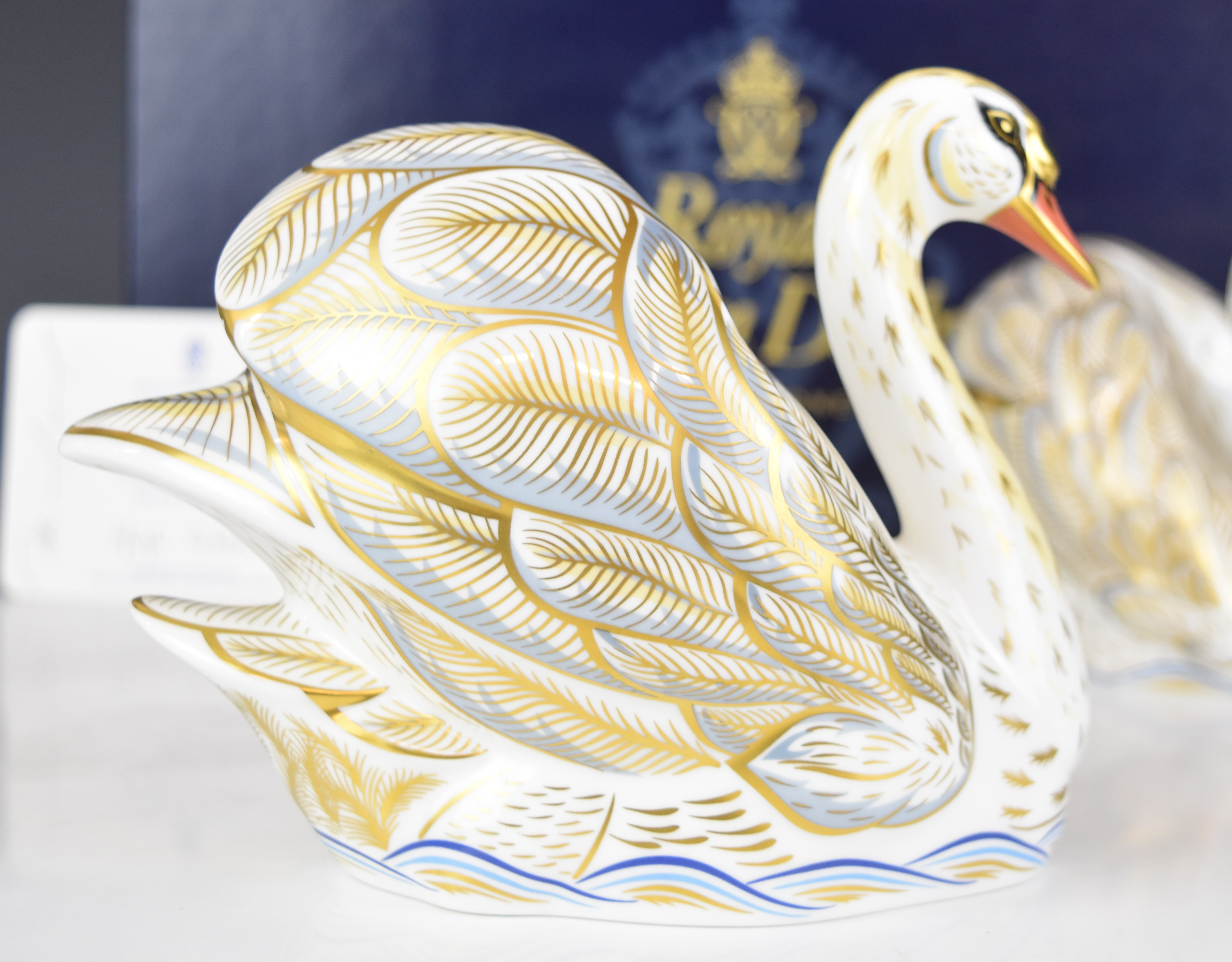 Royal Crown Derby limited edition 34/250 Royal Swans, Catherine and William, boxed with - Image 2 of 6