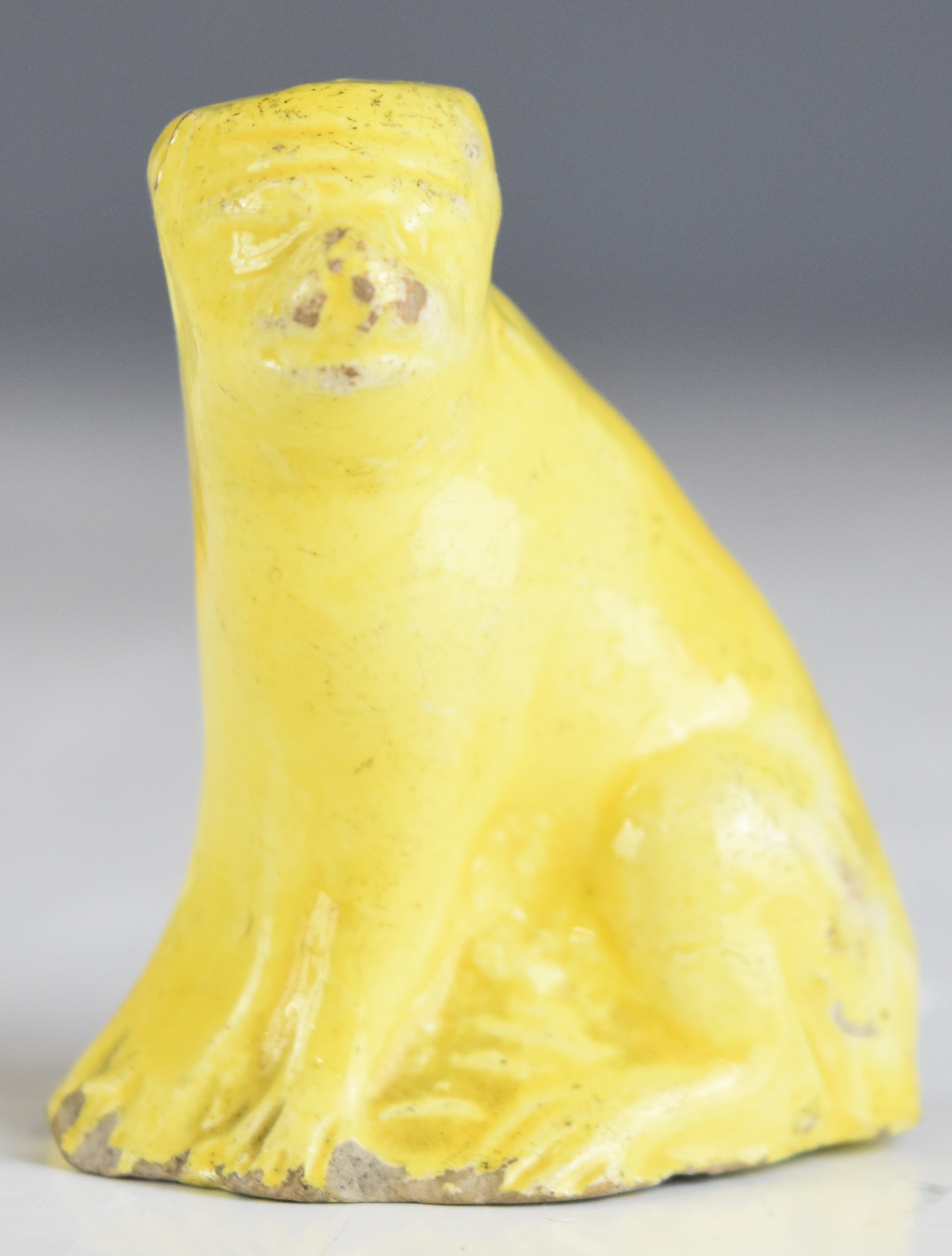 Collection of 19thC miniature porcelain / pottery pug figures including Crown Derby, tan example - Image 4 of 14
