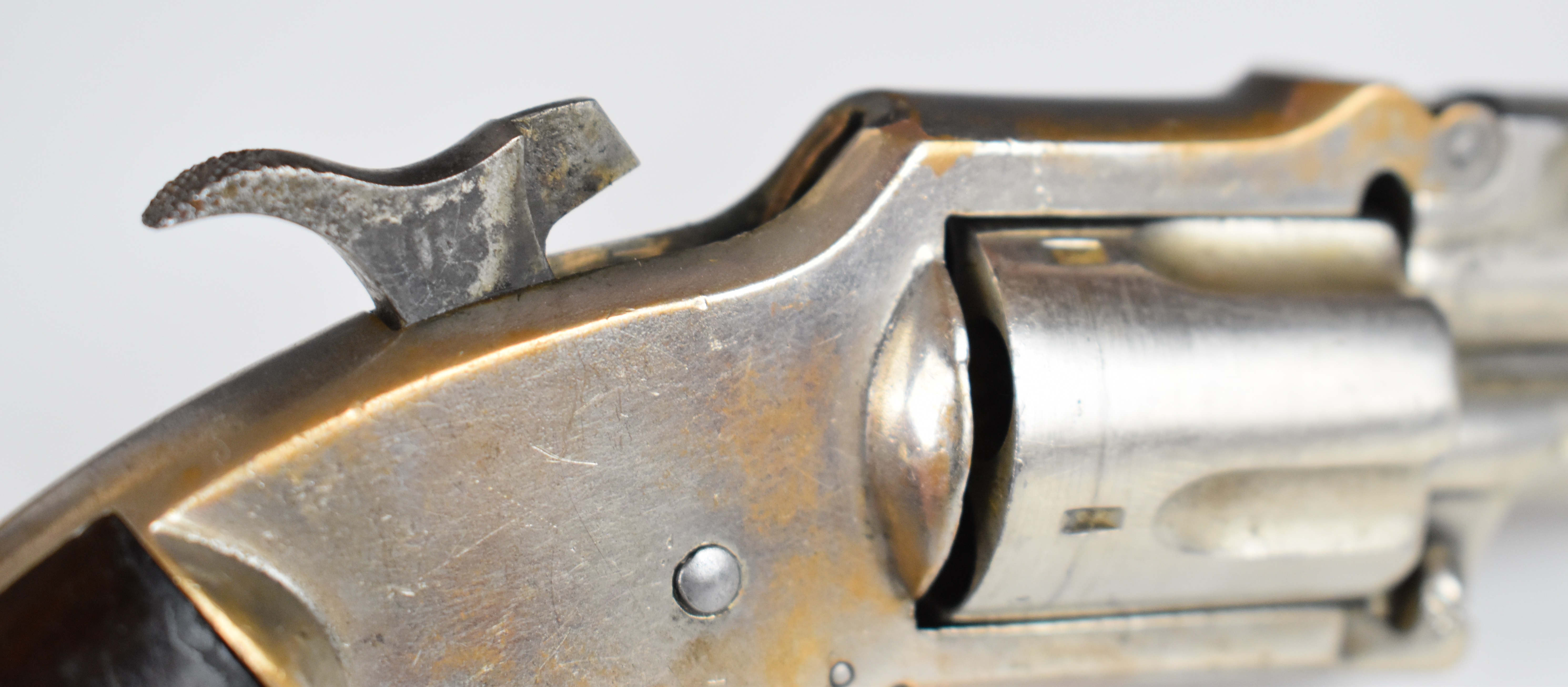 J M Marlin No 82 Standard .32 rimfire five-shot single-action revolver with nickel plated frame, - Image 8 of 13